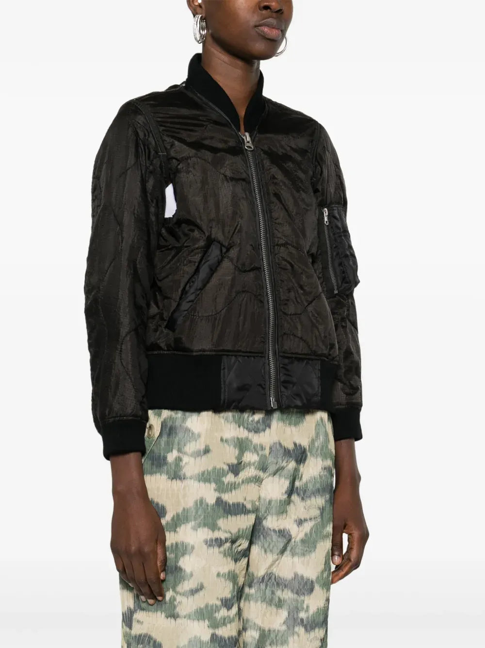 Jacke Bomber in Overdyed Black