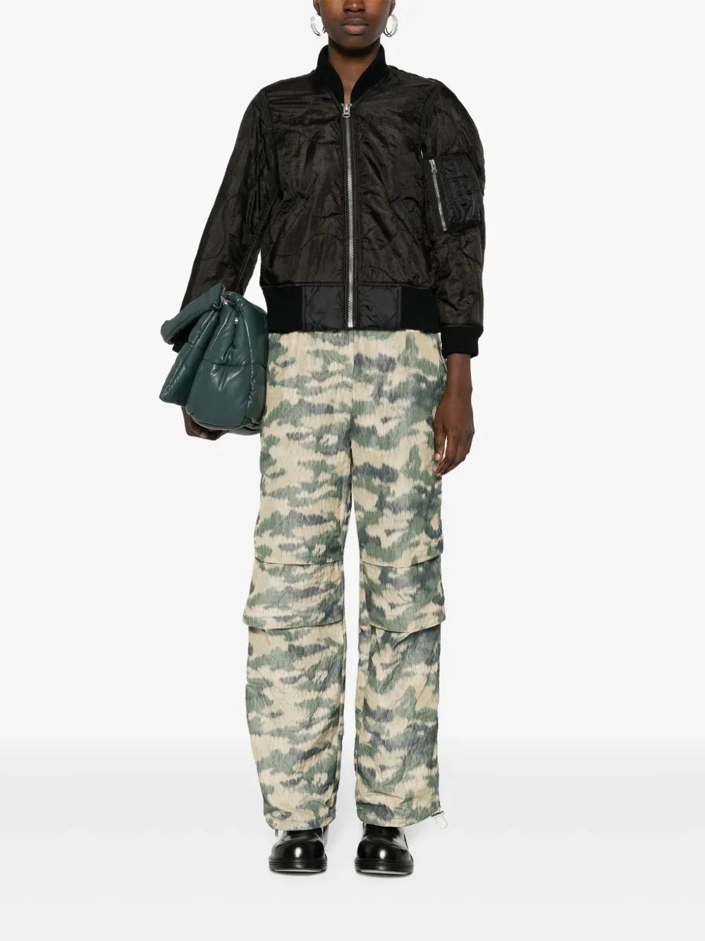 Jacke Bomber in Overdyed Black