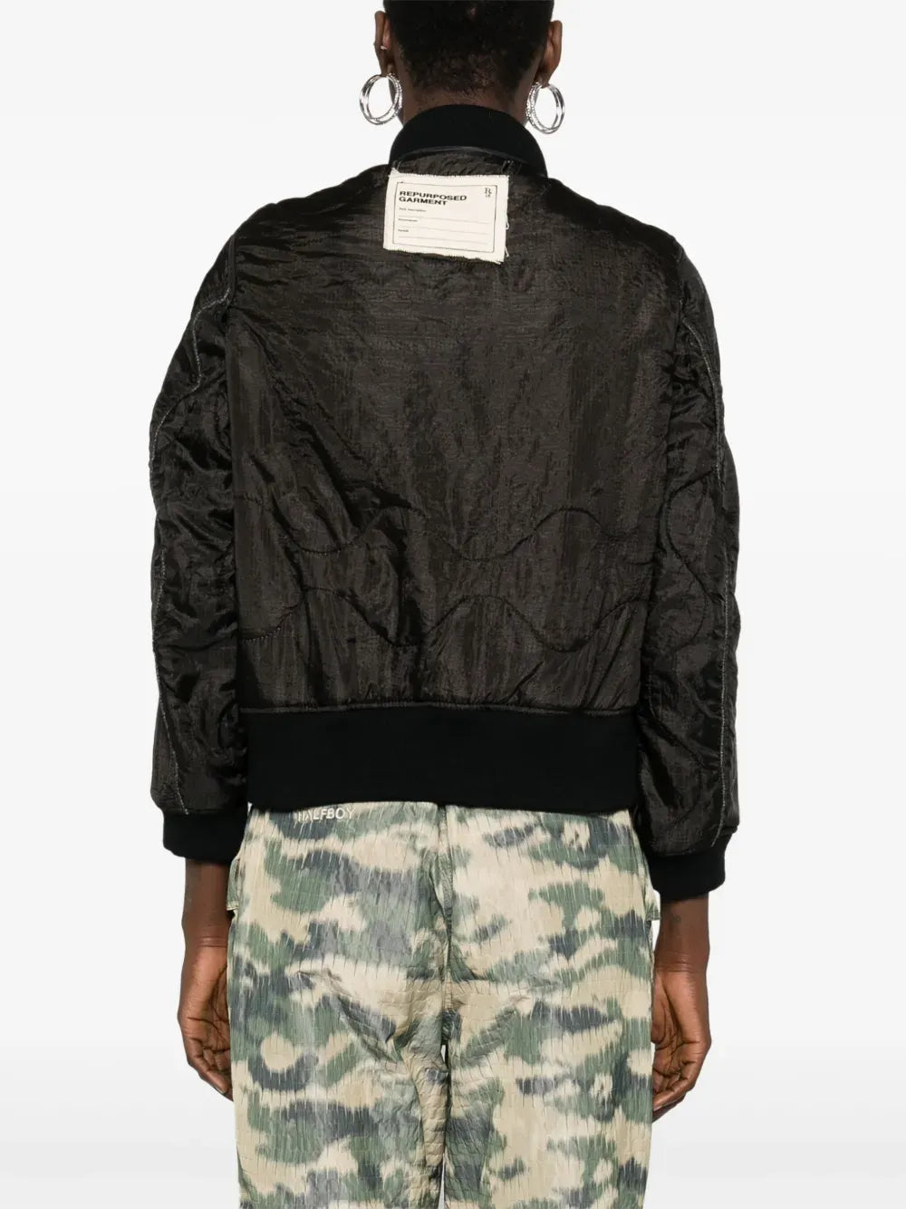 Jacke Bomber in Overdyed Black