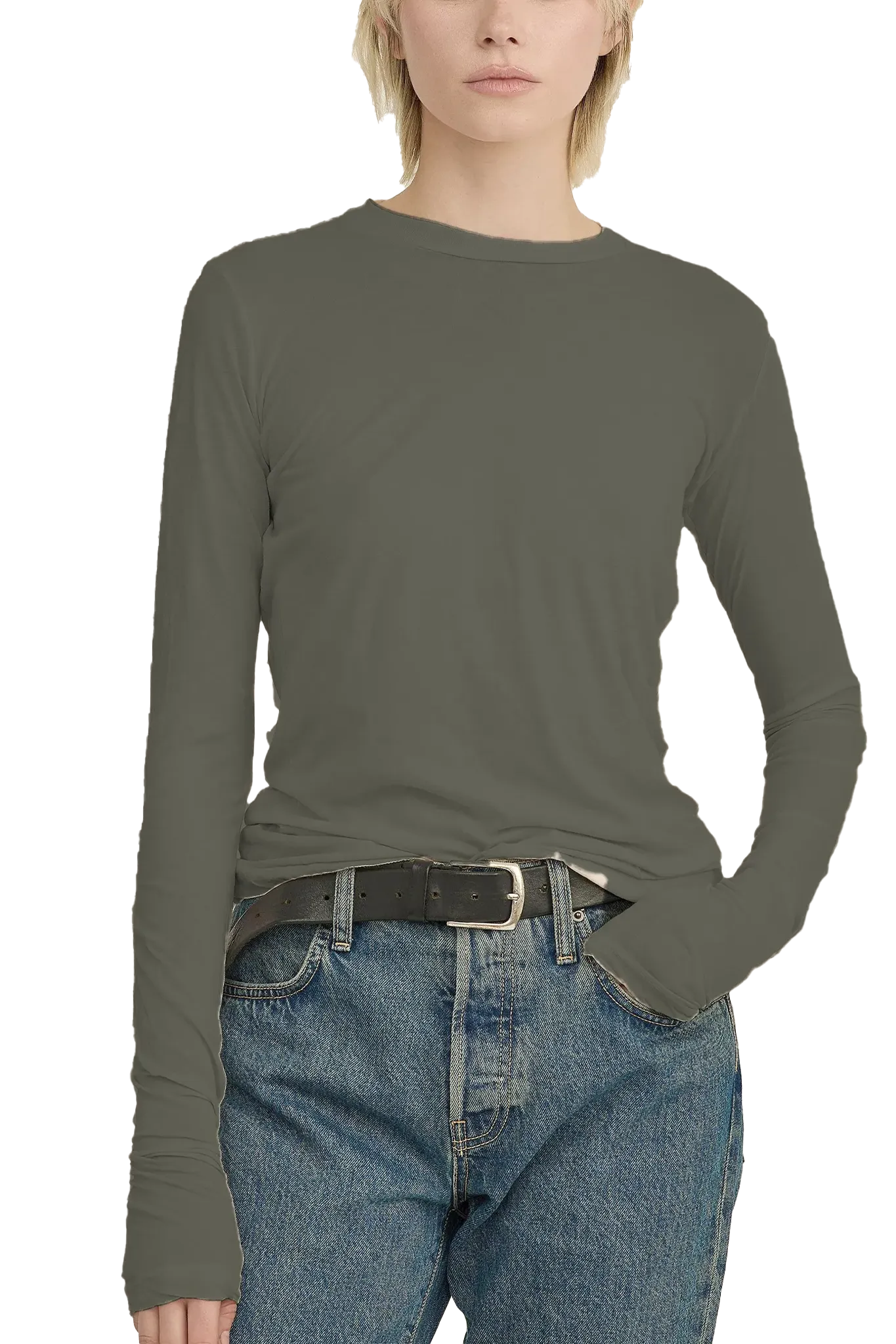 Longsleeve Ally in Army Green