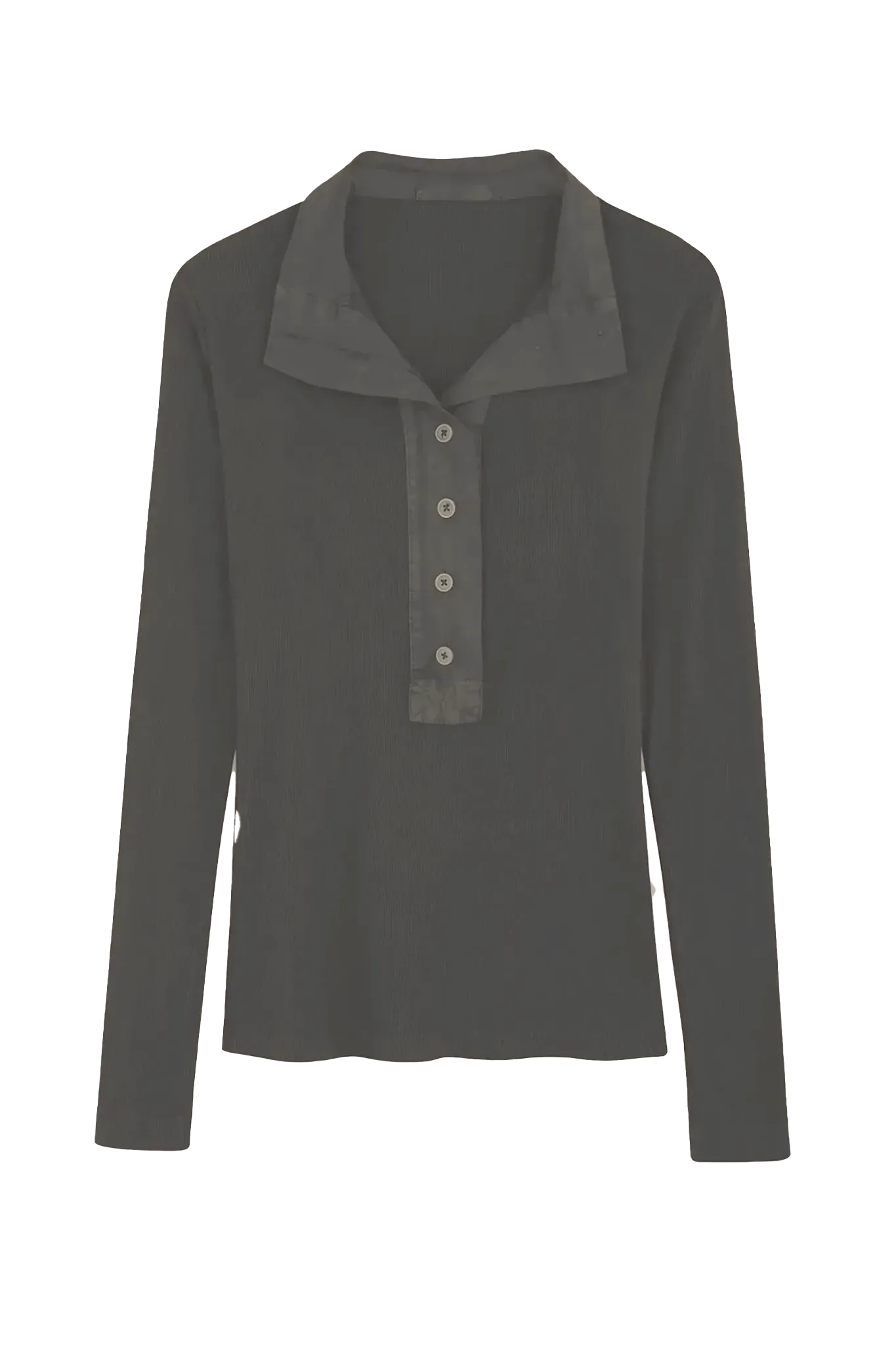 Longsleeve Junia Henley in Army Green