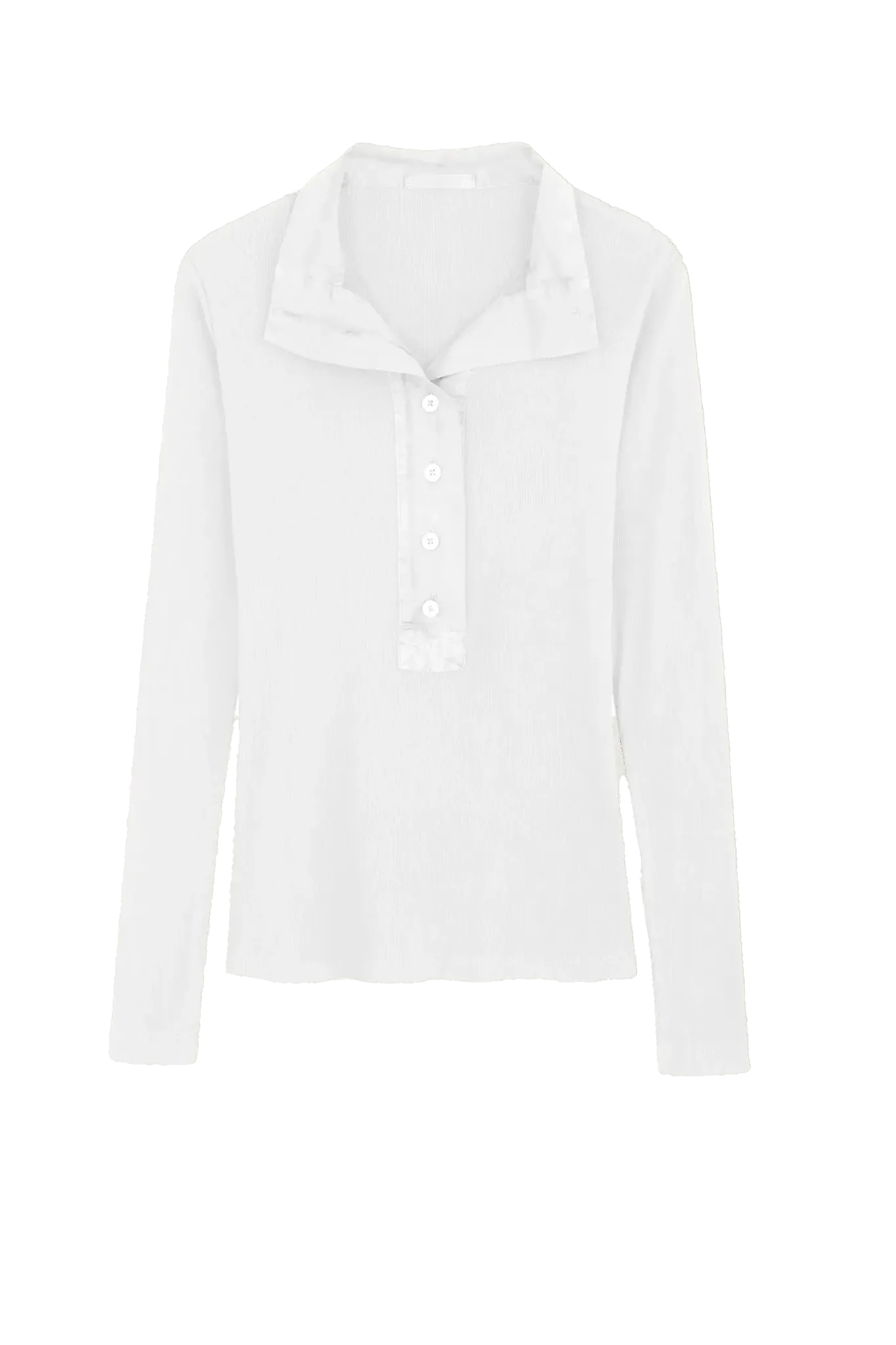 Longsleeve Junia Henley in White