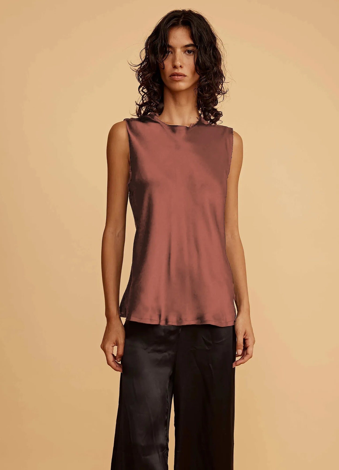 Top Carine in Brown