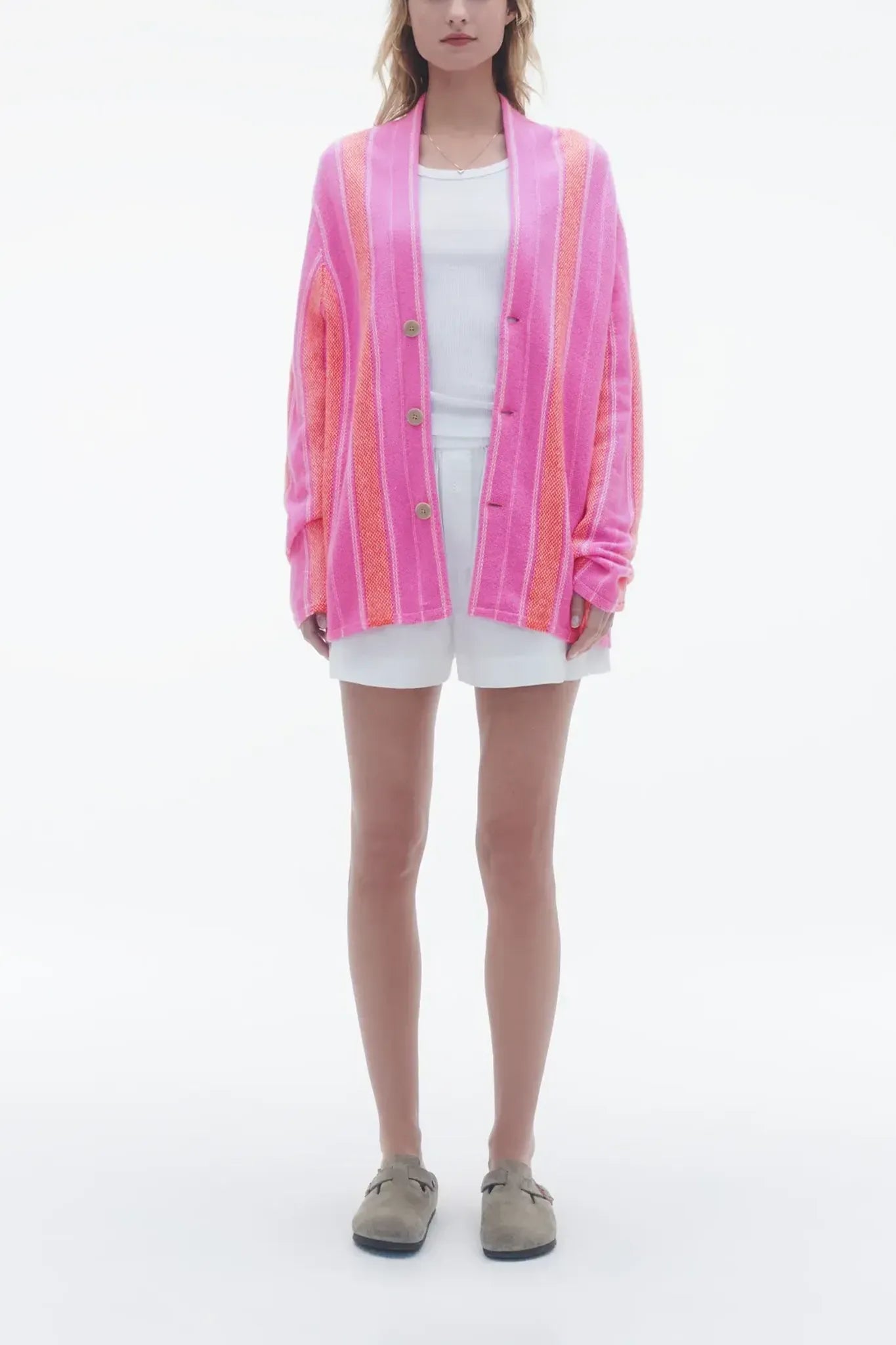 Strickjacke Baja Everywear in Fuchsia