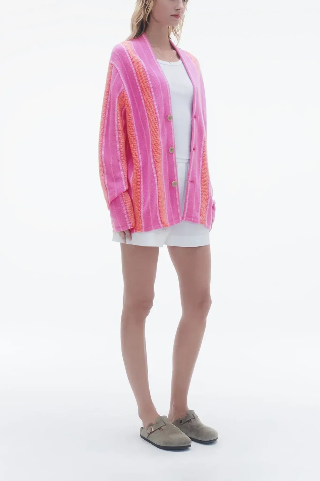 Strickjacke Baja Everywear in Fuchsia