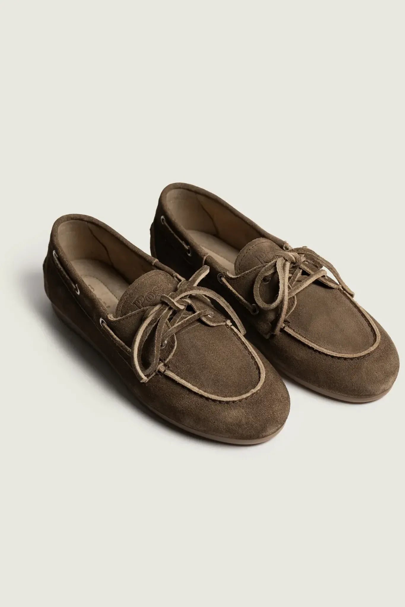 Boat Loafer Brushed Suede in Dark Brown