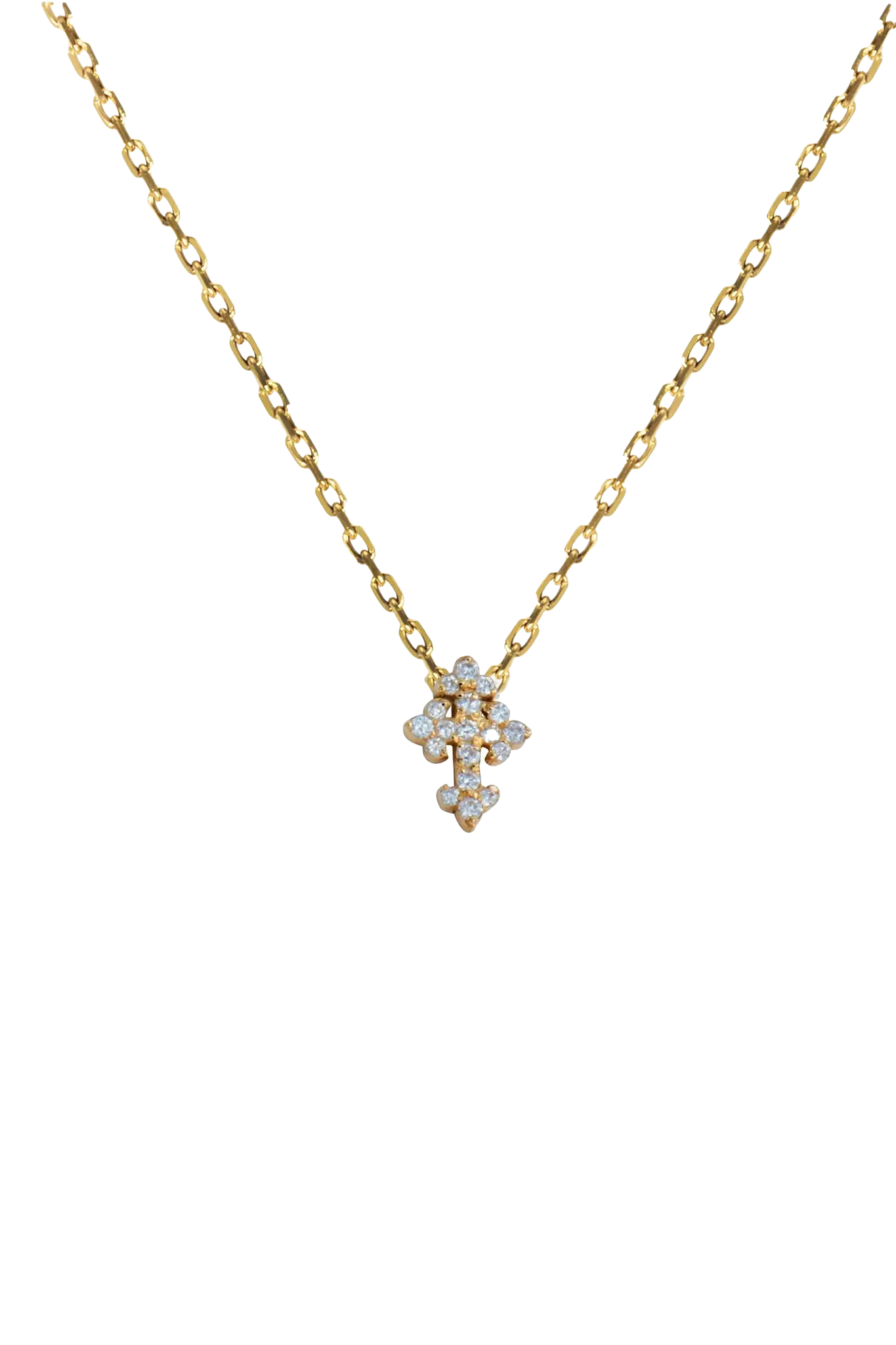 Kette "Croix Lys" 18K Gold
