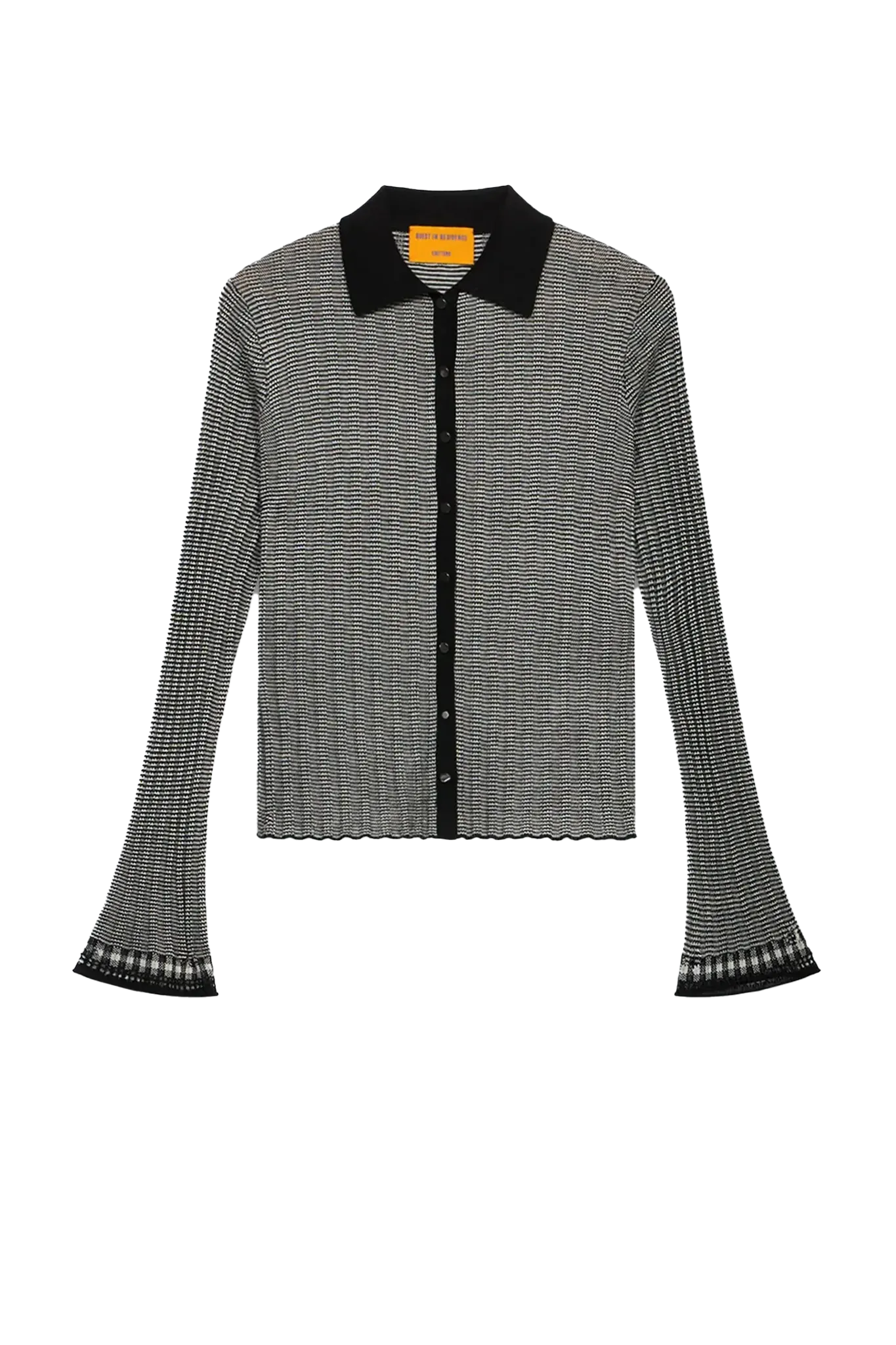 Shirt Fine Stripe in Black/Cream