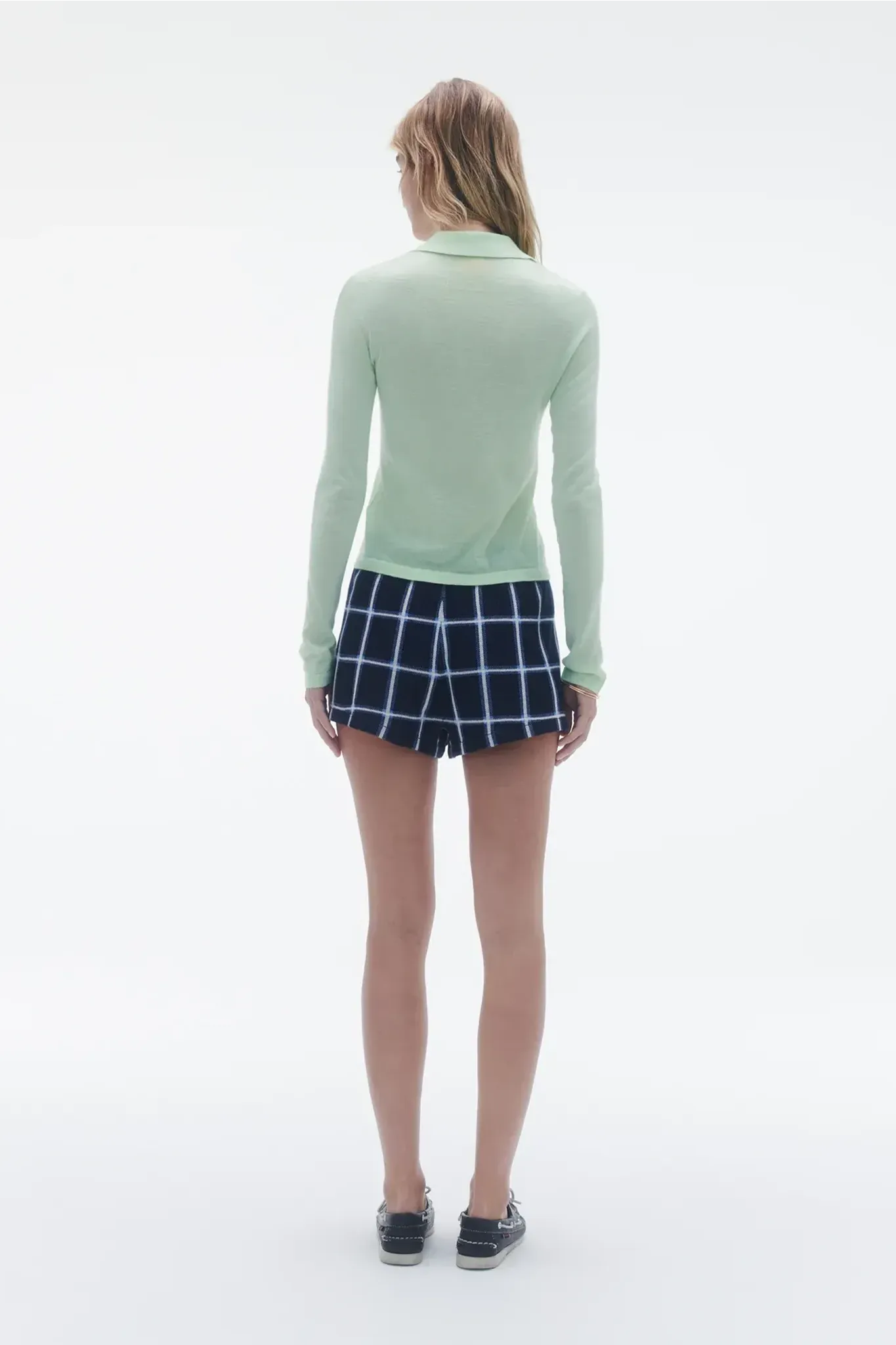 Cashmere Shirt Elle in Mint