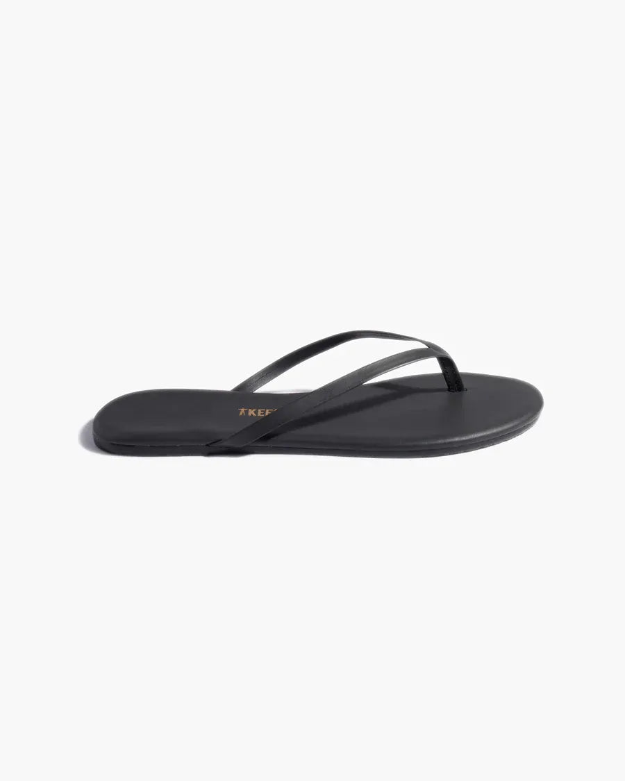 Flip-Flops Lily Solids in Washed Black
