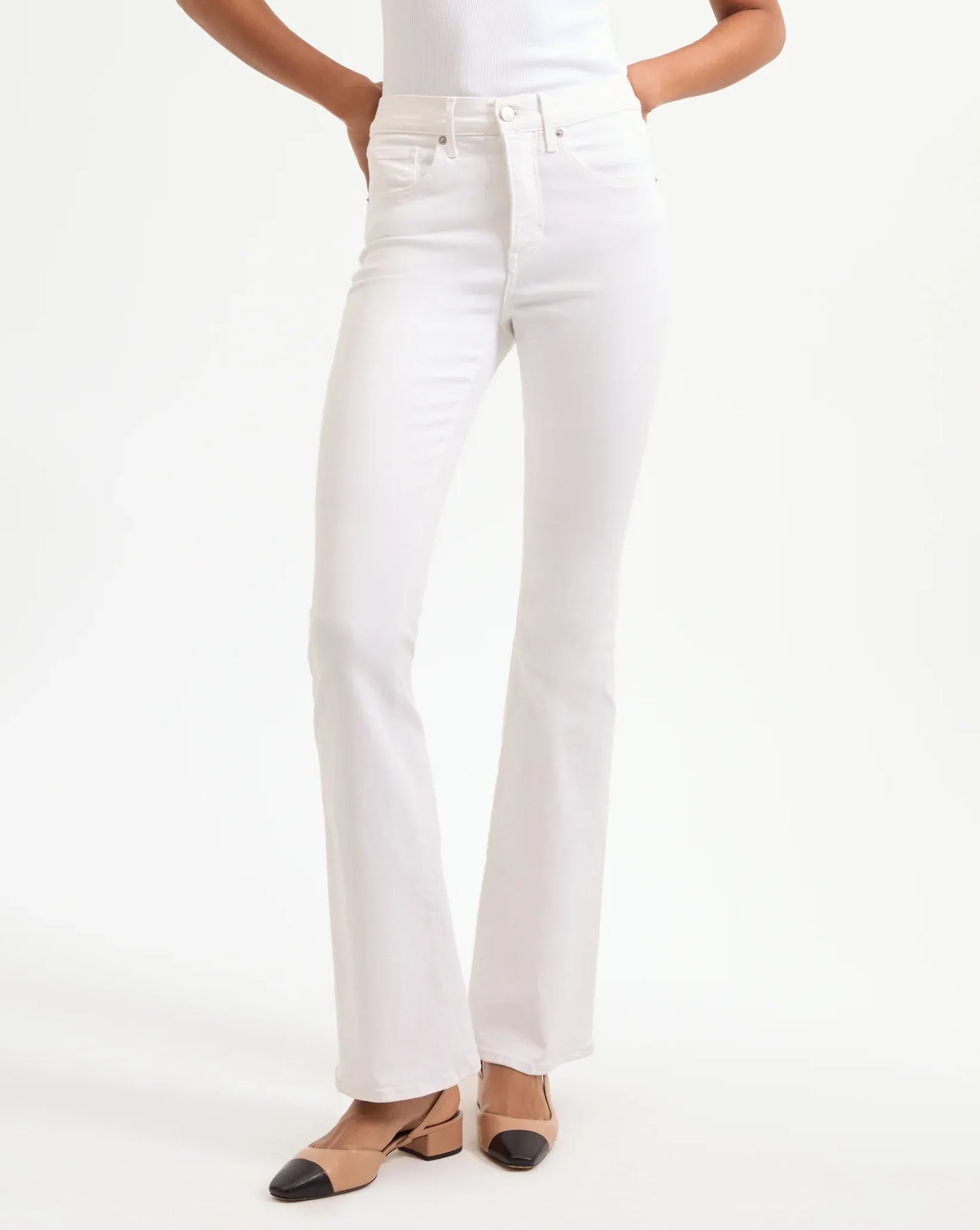 Jeans Beverly Skinny Flare in White