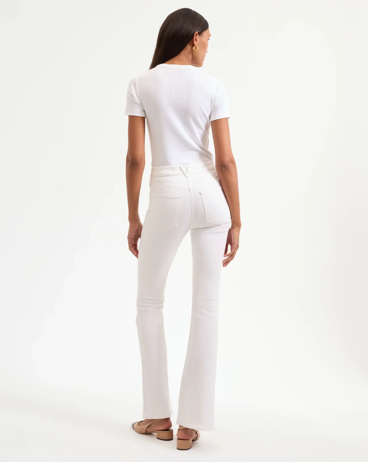 Jeans Beverly Skinny Flare in White