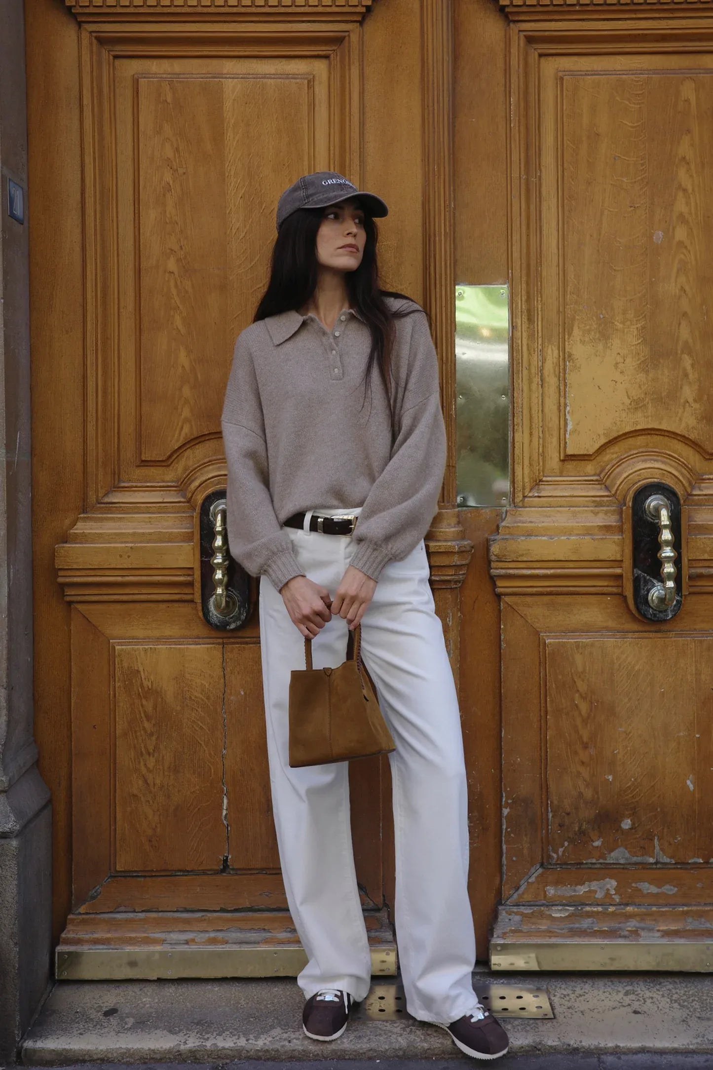 Pullover Nia in Warm Taupe