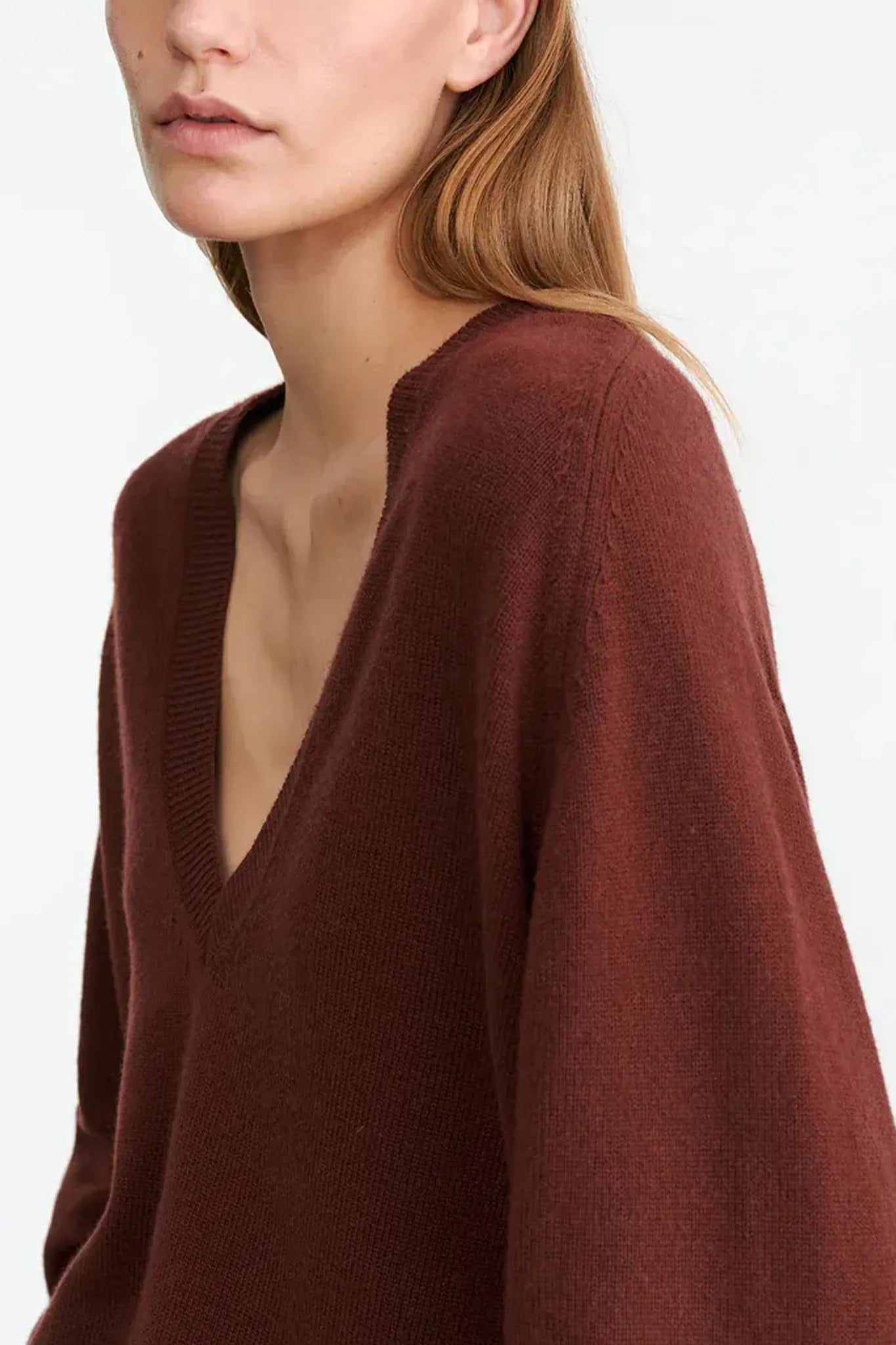 Pullover Feron in Dark Rust