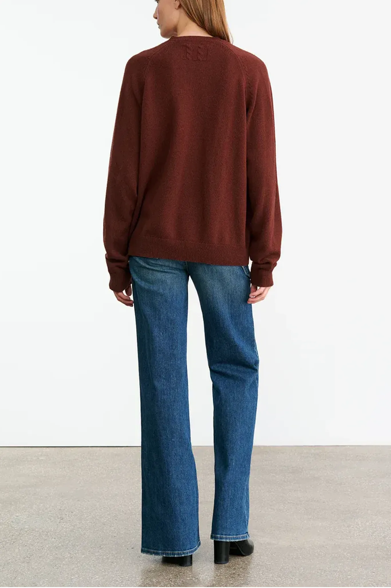 Pullover Feron in Dark Rust