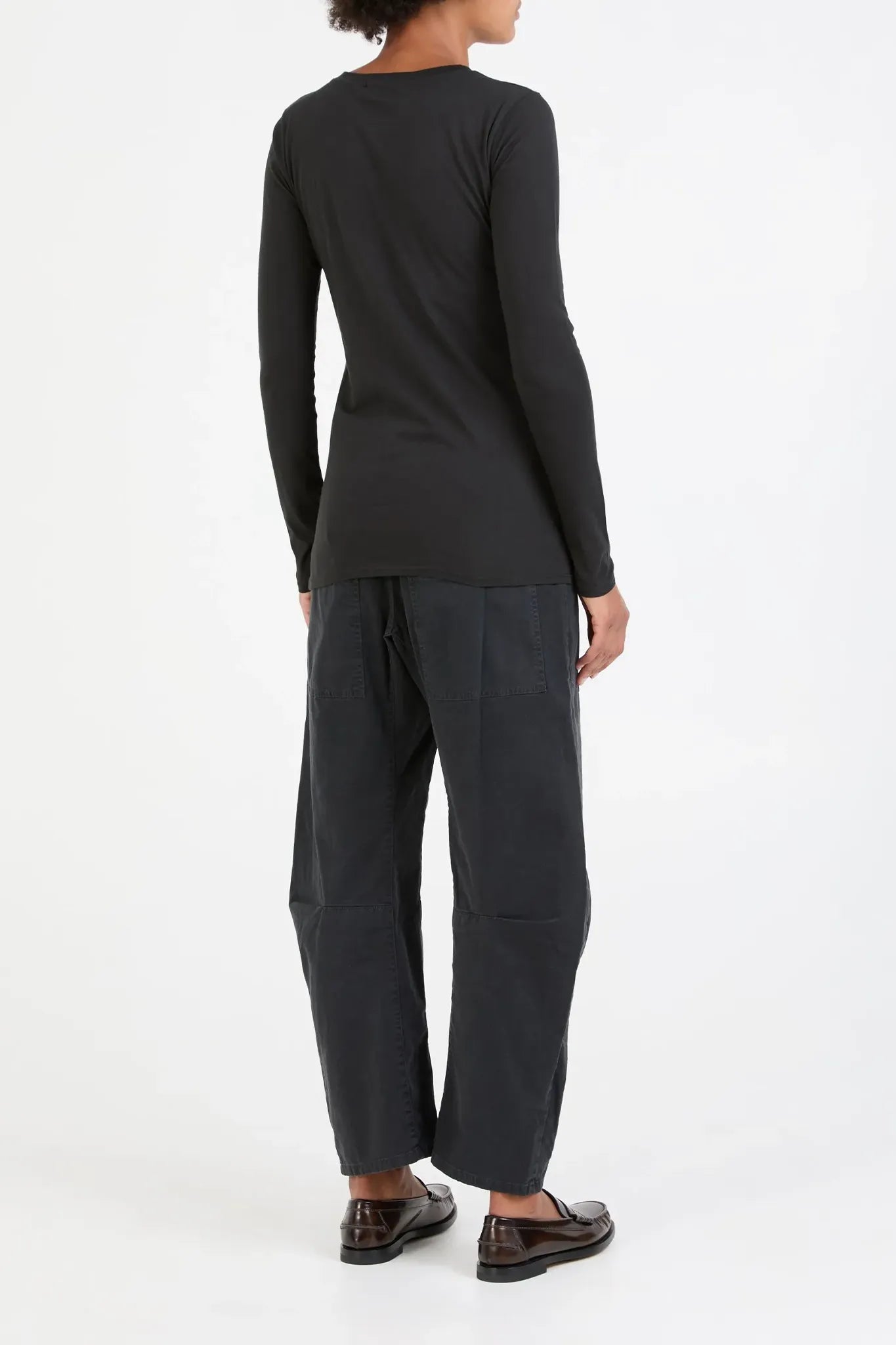 Longsleeve Shirt in Washed Black