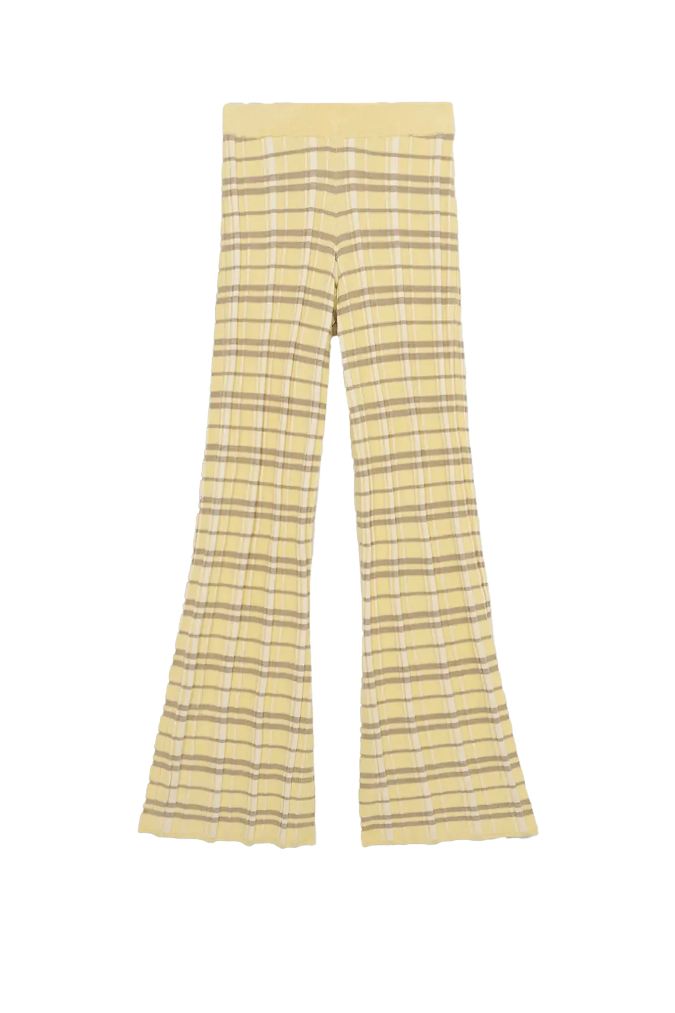 Hose Plaid Flare in Butter Combo