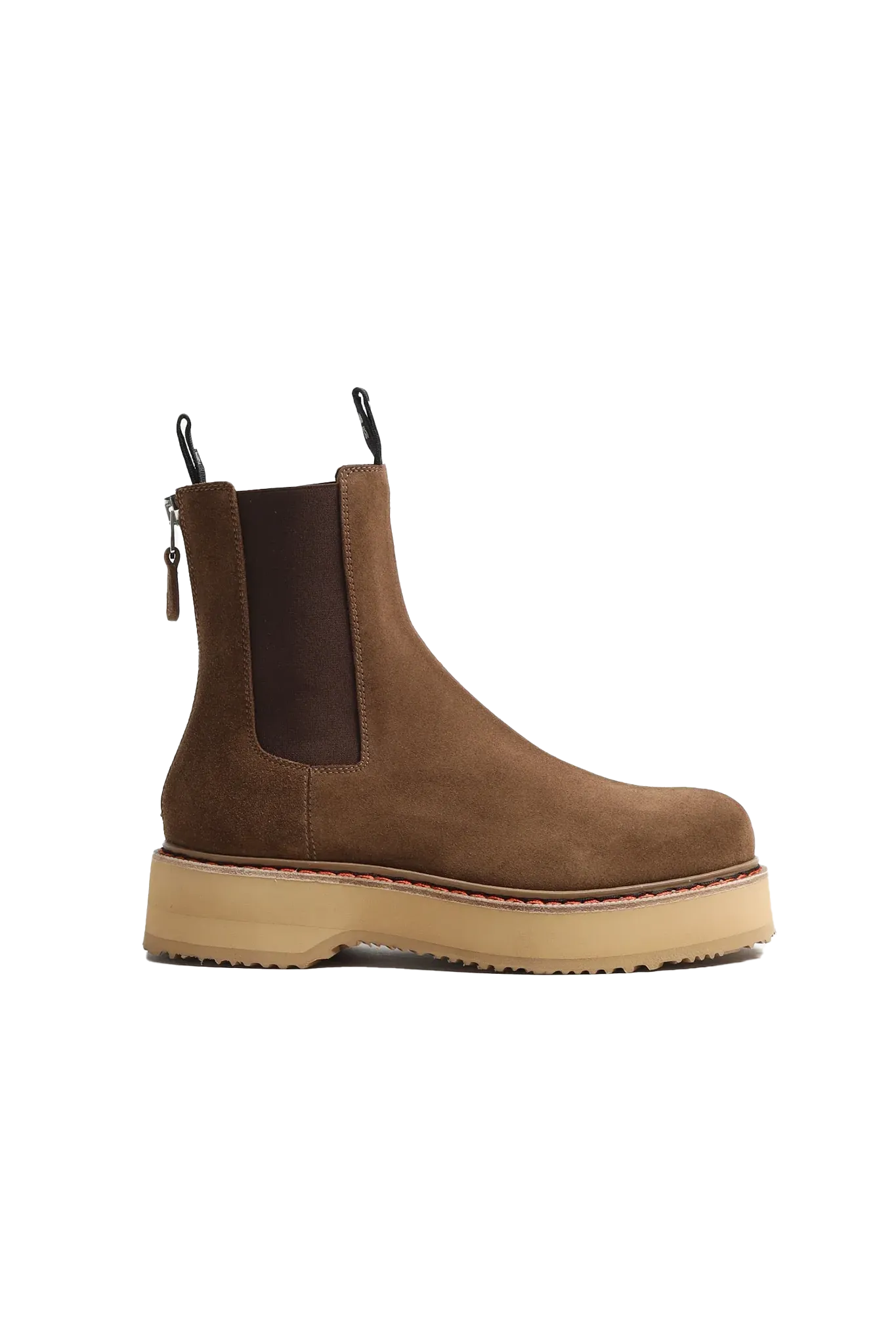 Single Stack Chelsea in Brown Suede
