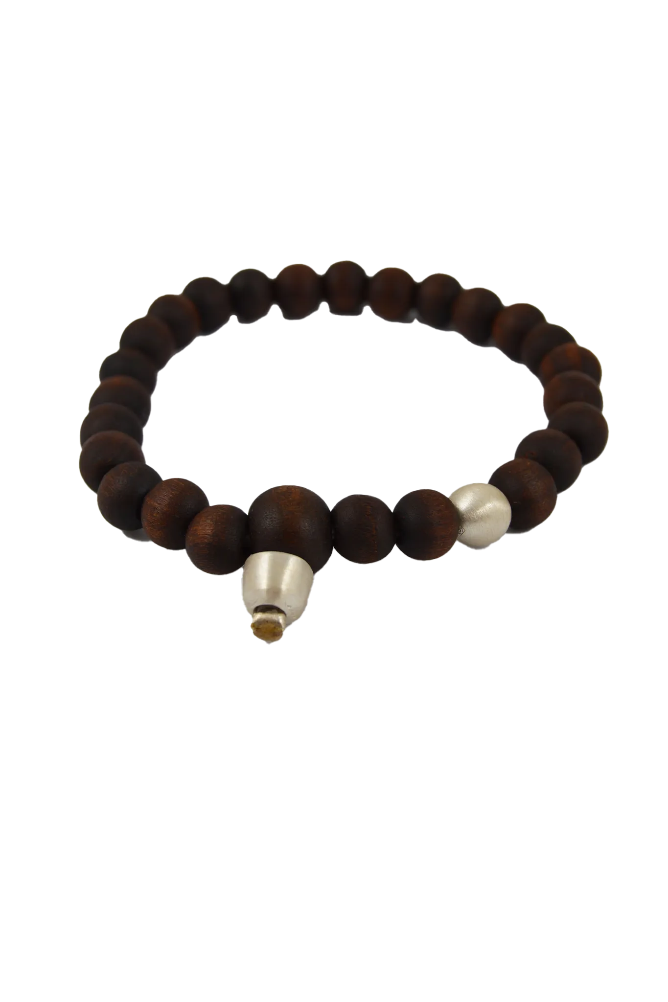 Beaded Bracelet Globus 7 S in Mahogany