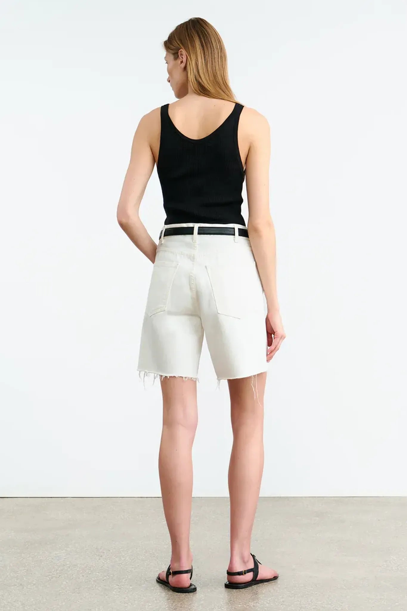 Denim Short Russel in Cream