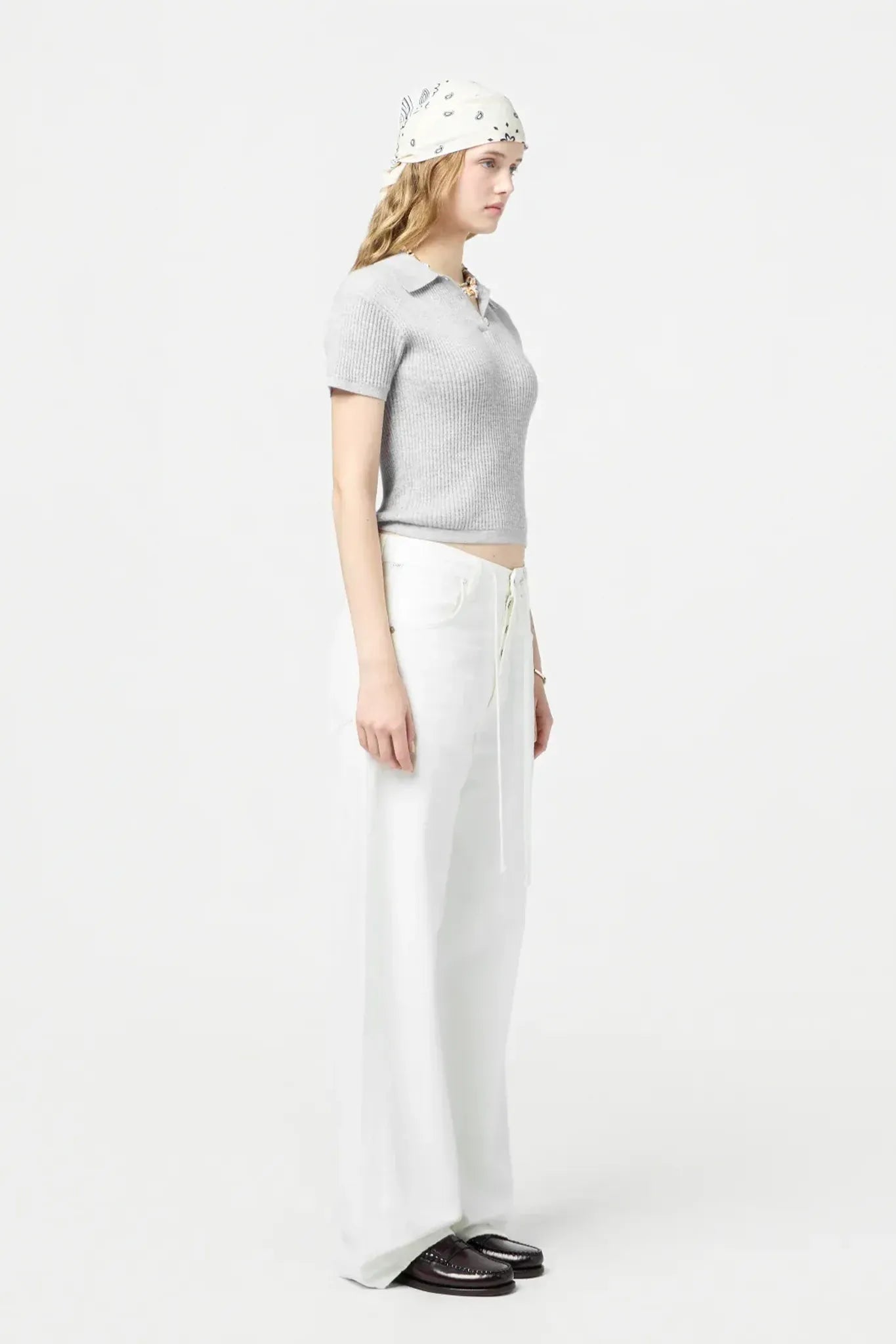 Polo Shrunken Cashmere in Stone