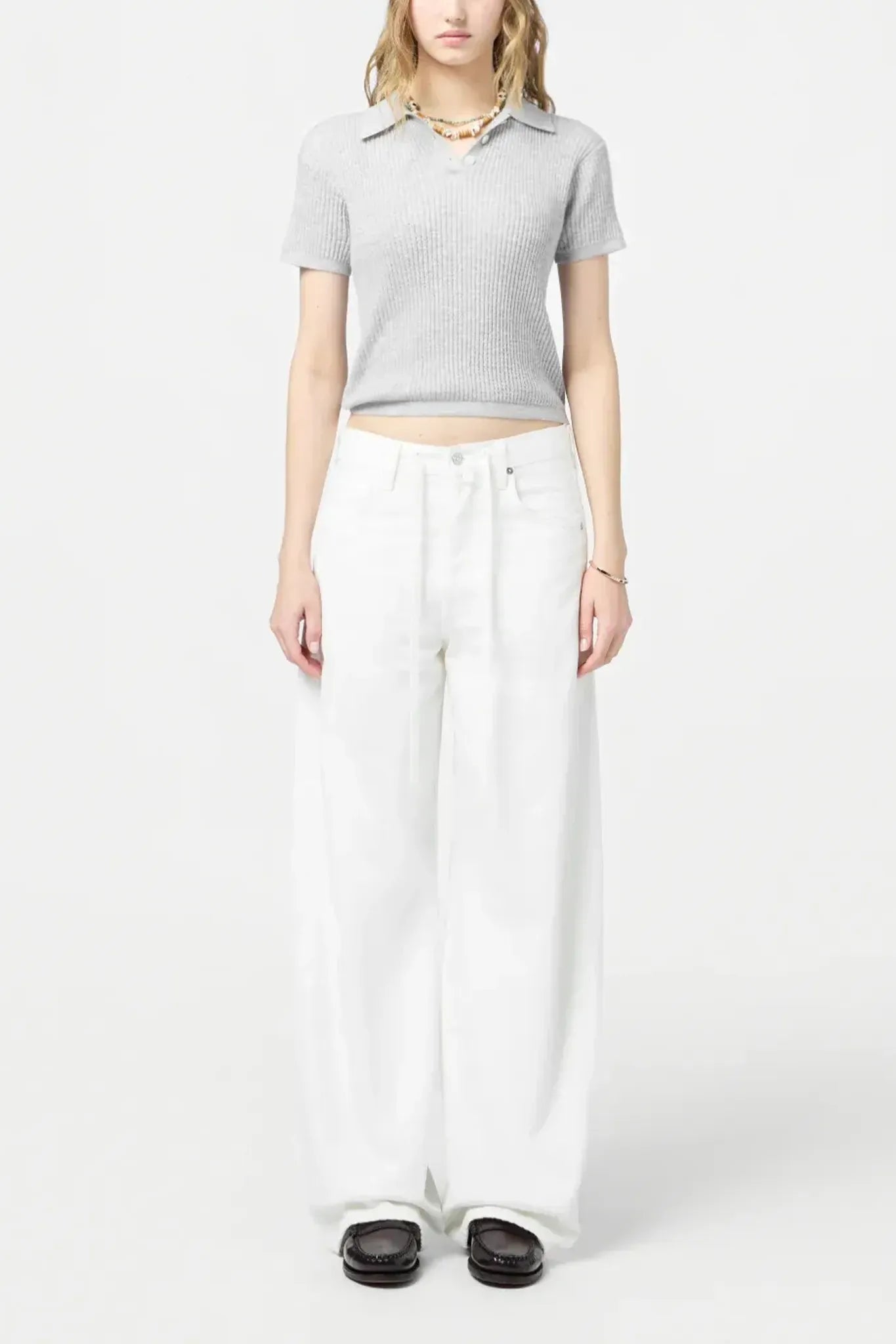 Polo Shrunken Cashmere in Stone
