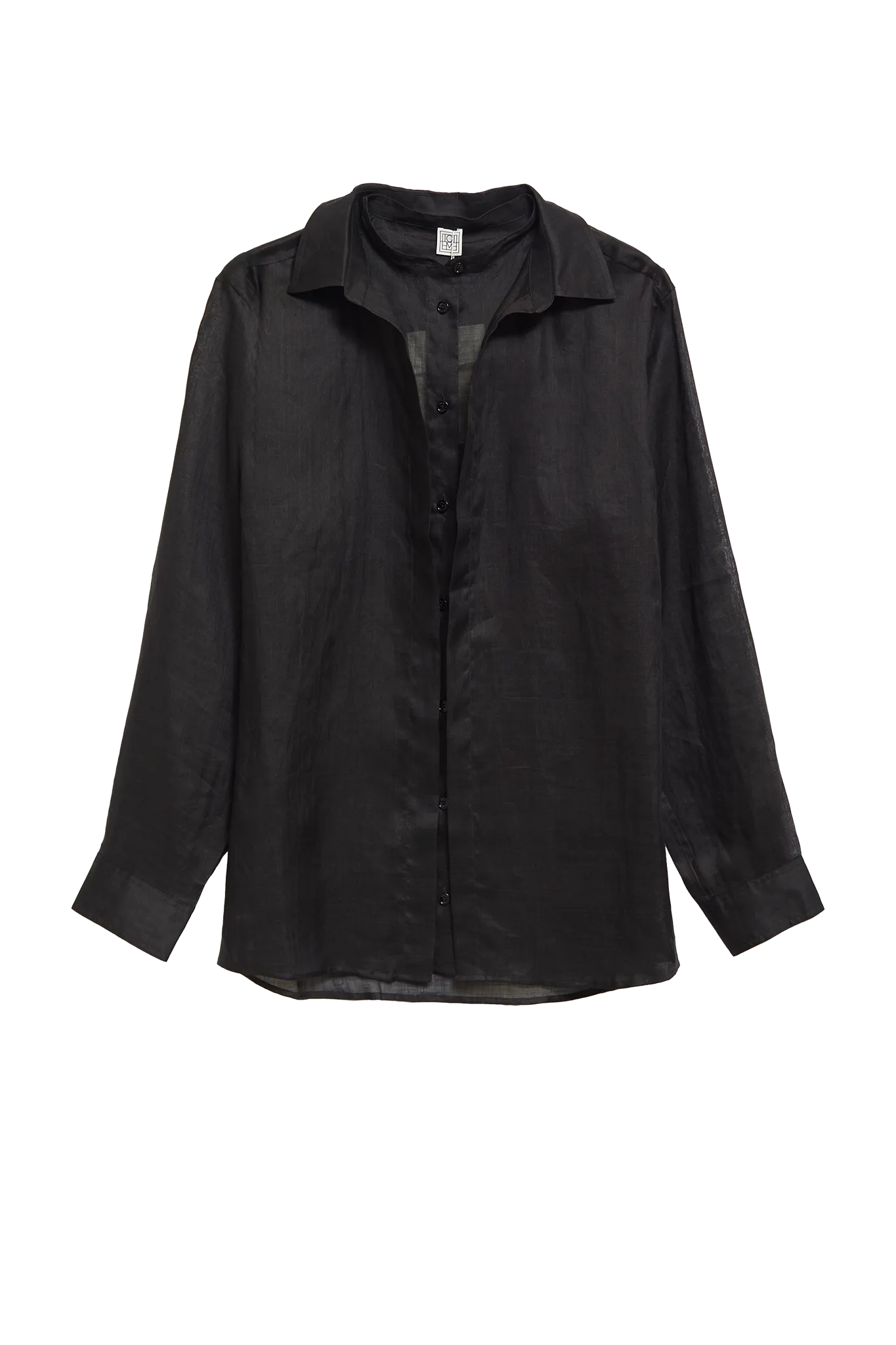 Shirt Double Collar in Black