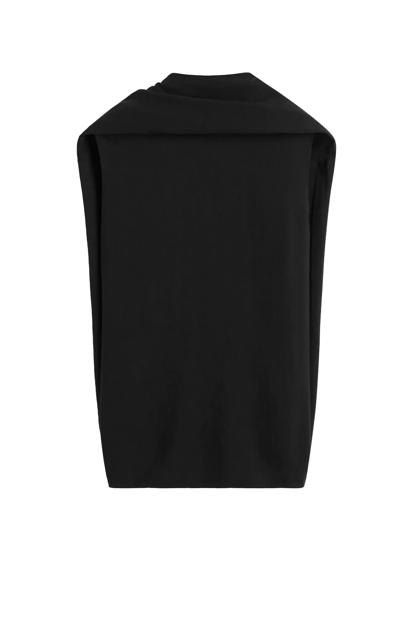 Bluse Cocoon Cape in Black