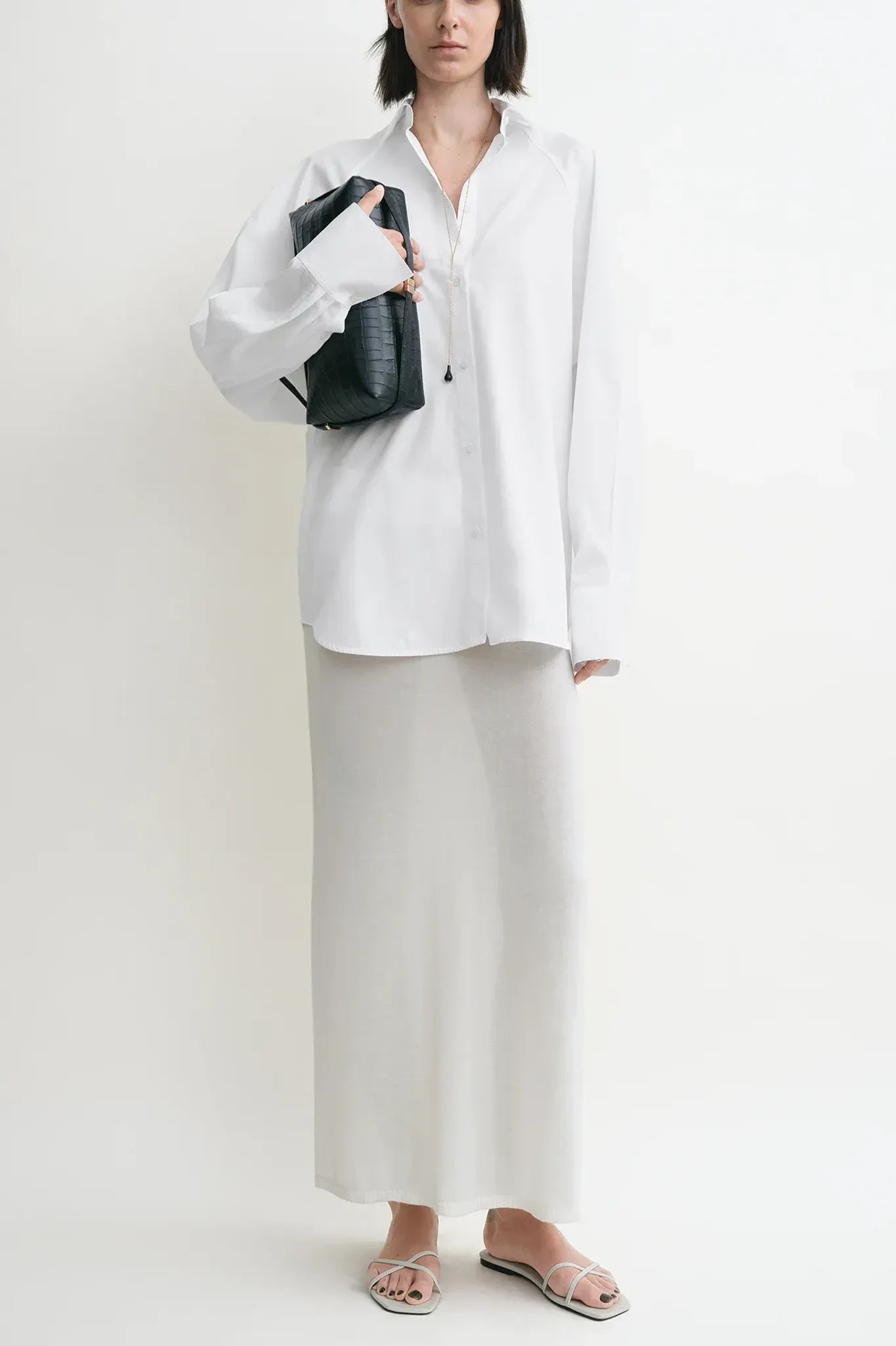 Shirt Raw Raglan in White