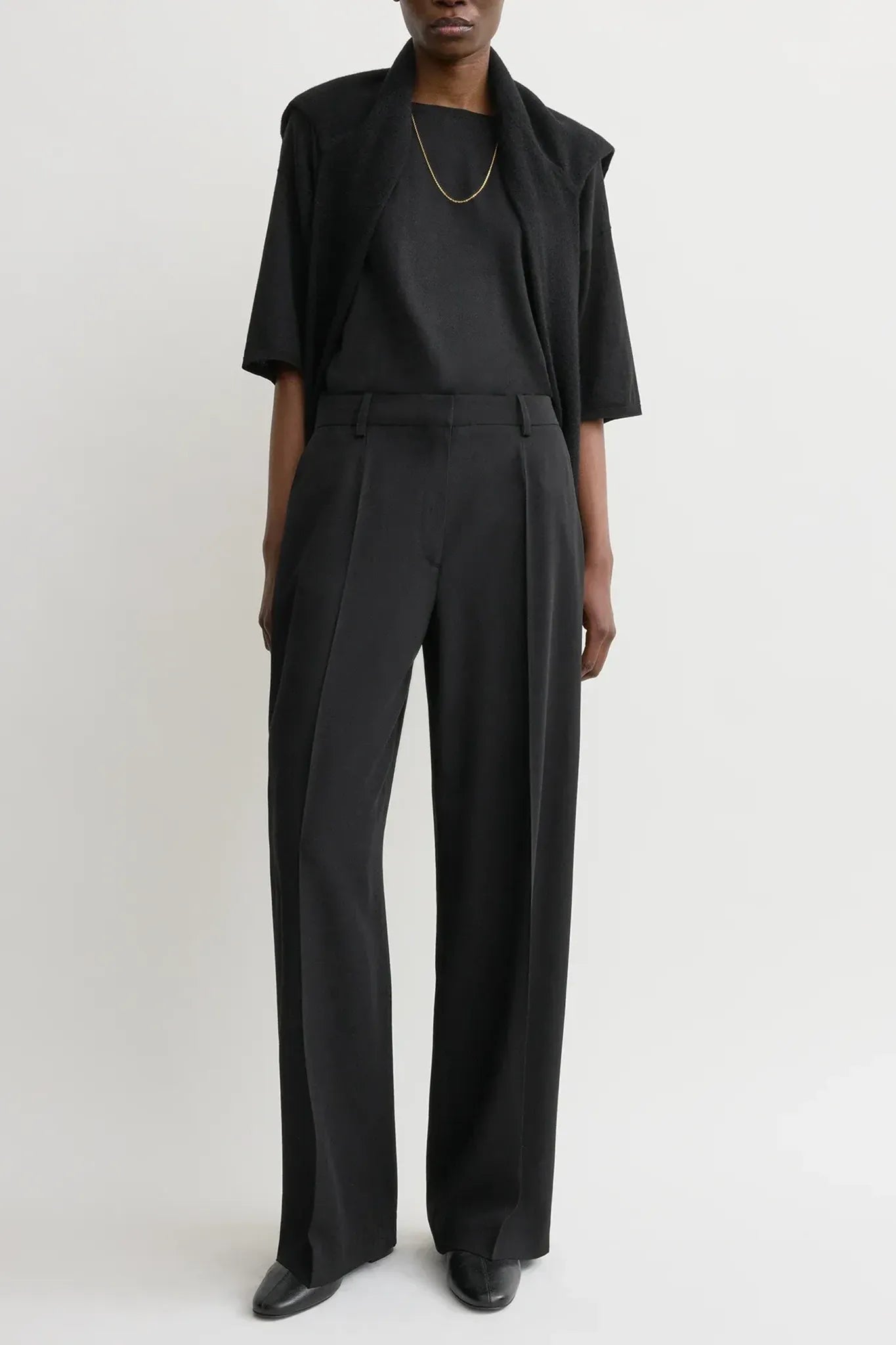 Hose Wide Fluid in Black