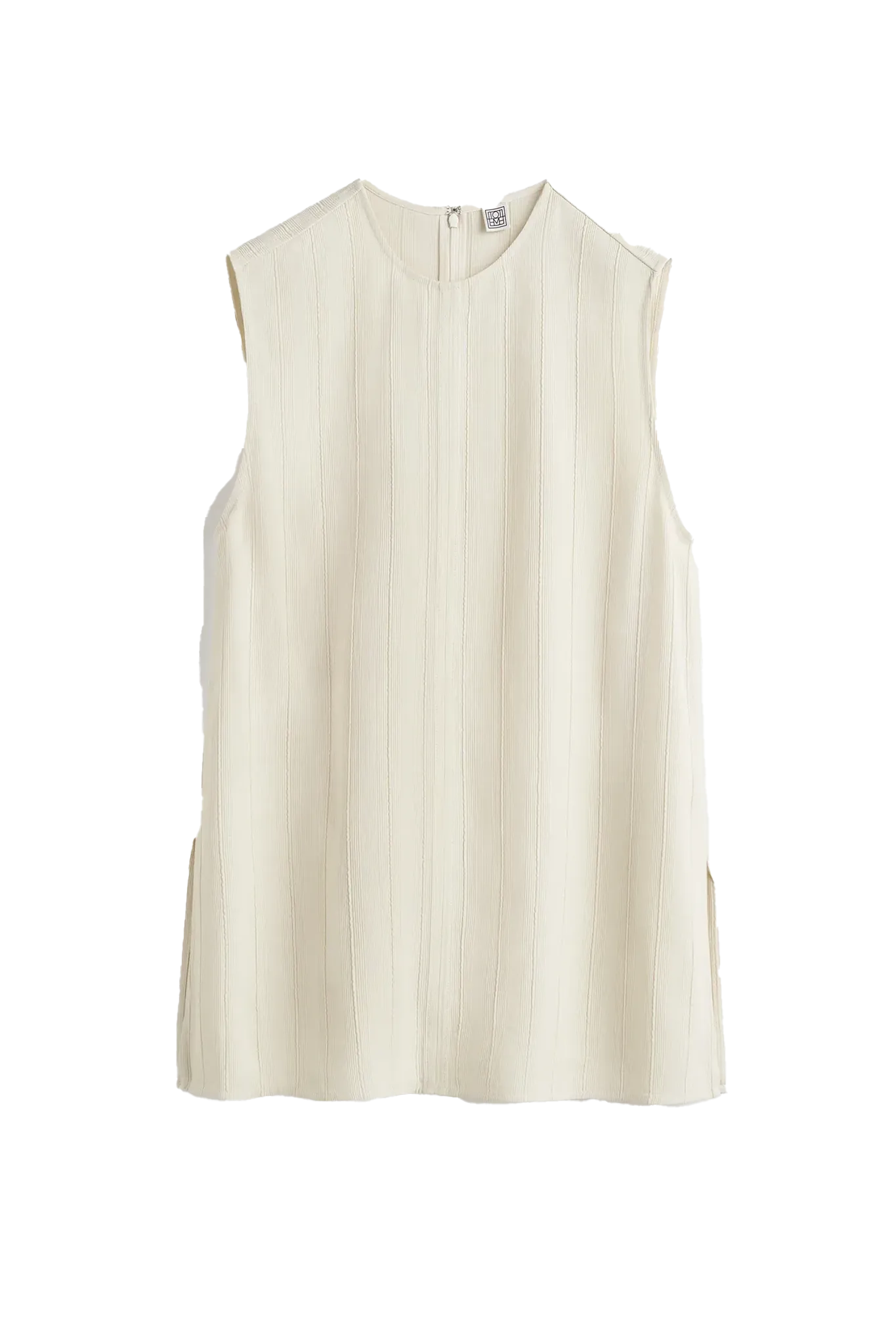 Top Woven Stripe in Ecru