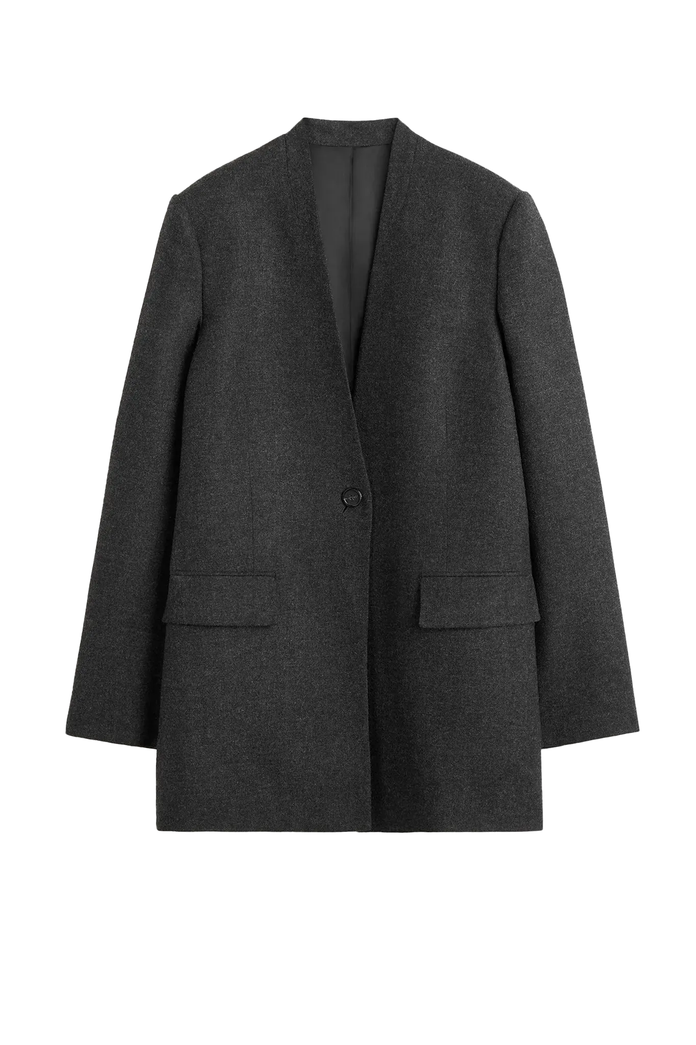 Blazer Scarf in Charcoal Melange