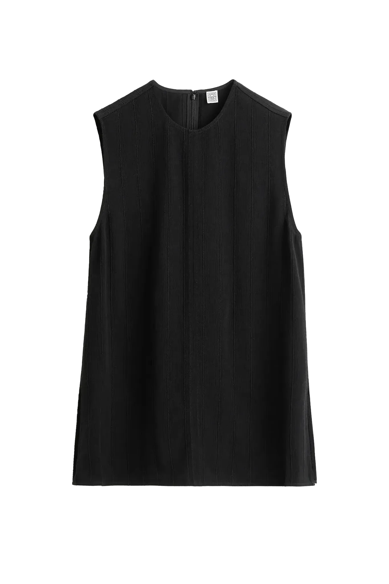 Top Woven Stripe in Black