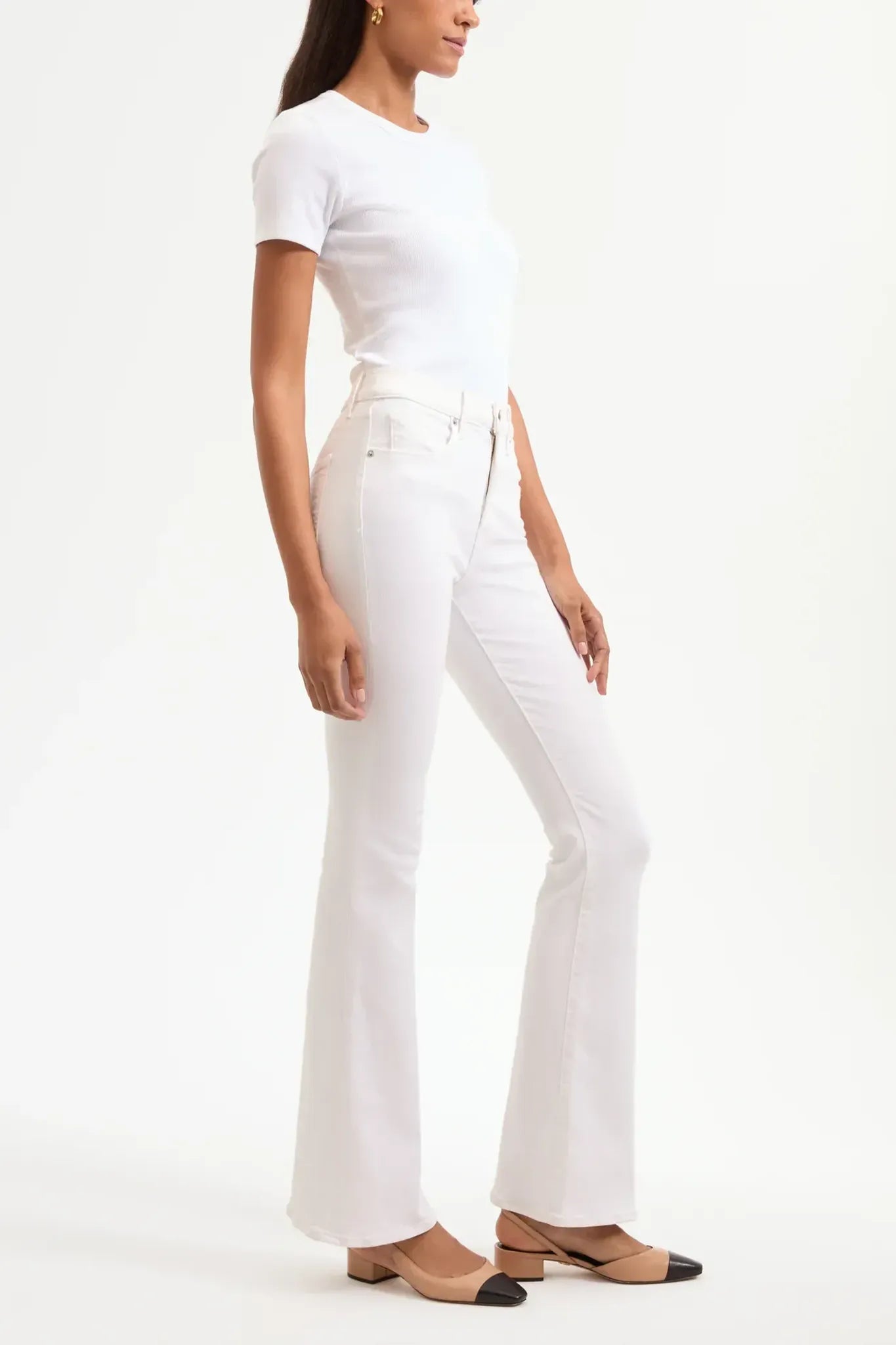 Jeans Beverly Skinny Flare in White