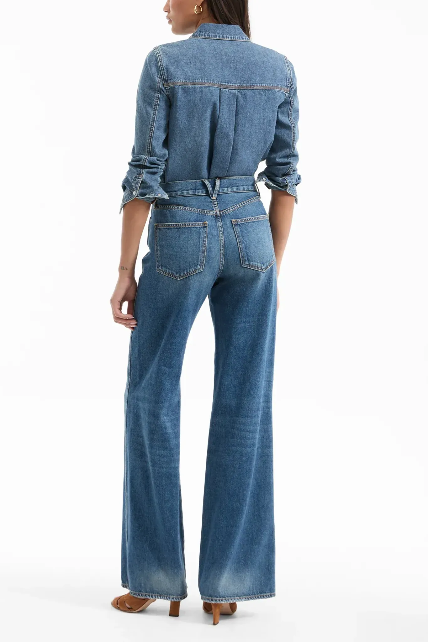 Jeans Kasey Mid Rise Wide Leg in City Stroll