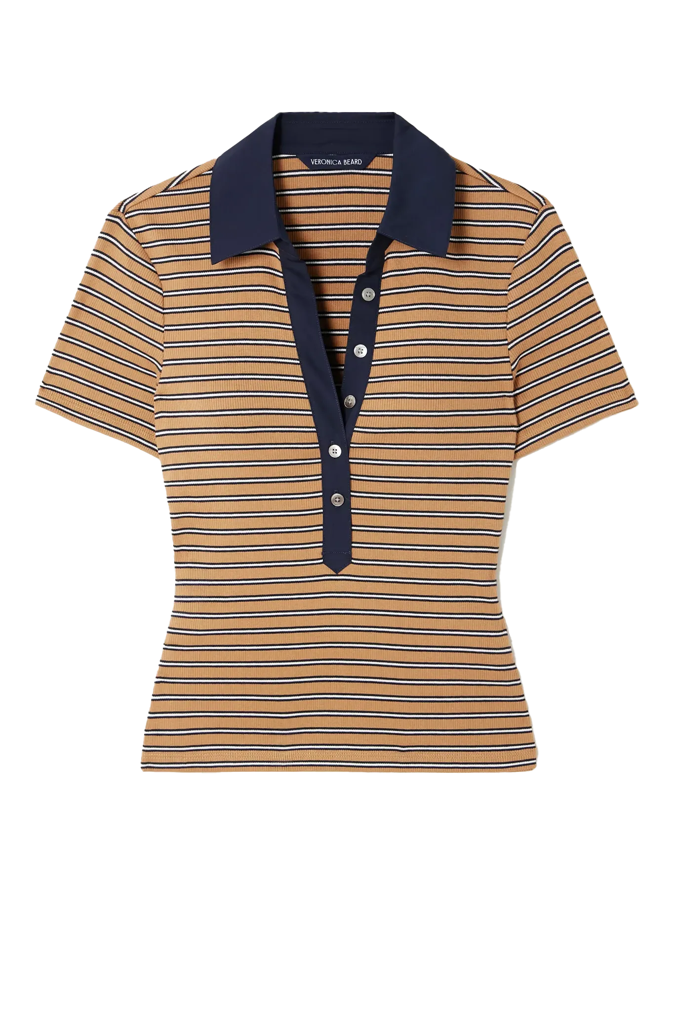 Top Kearney with Contrast Piping in Brown Multi