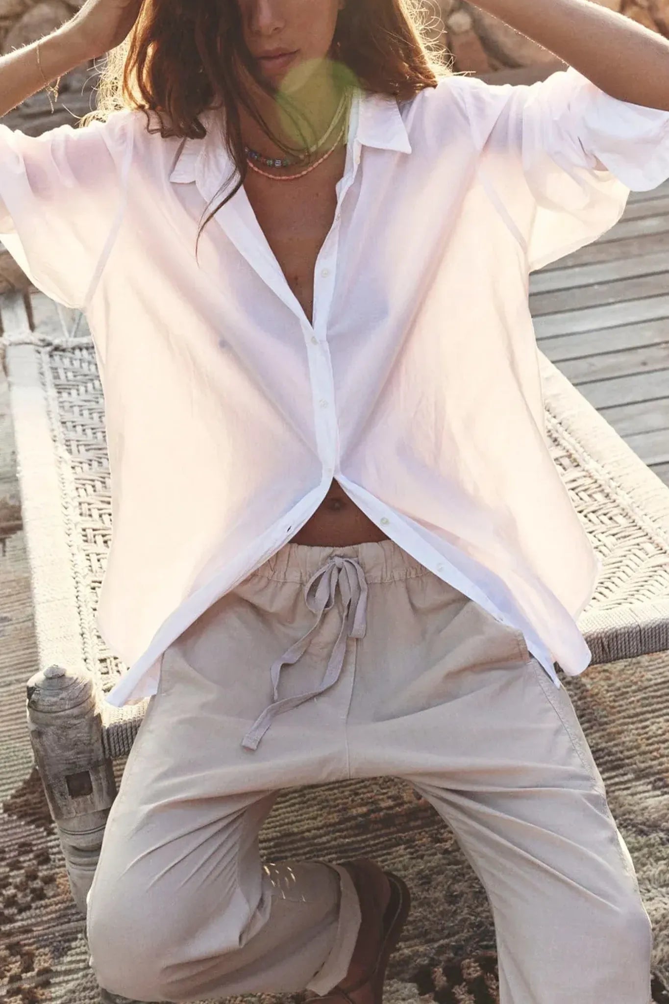 Bluse Weiß XIRENA für Damen