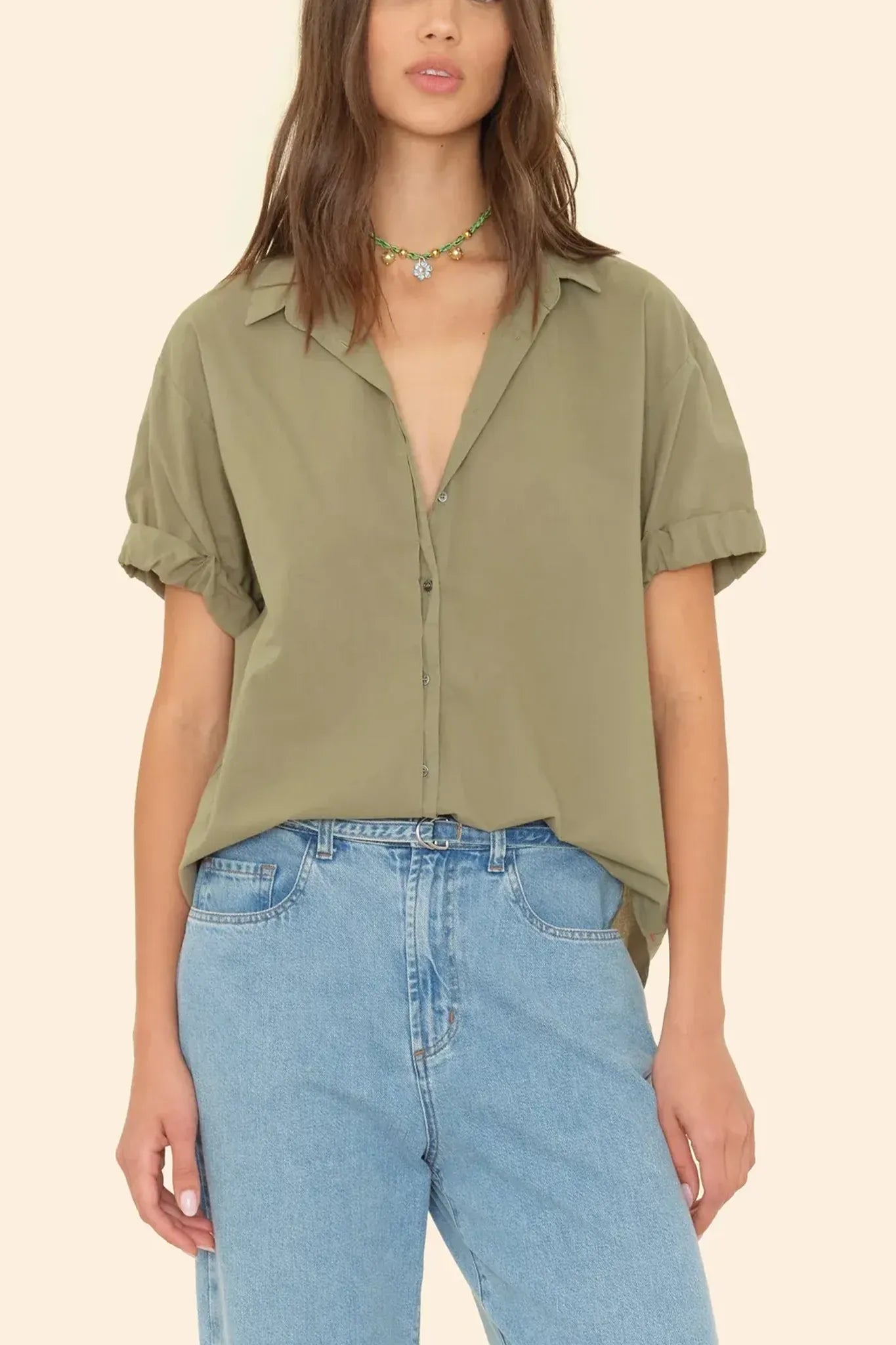 Shirt Channing in Dark Seagrass