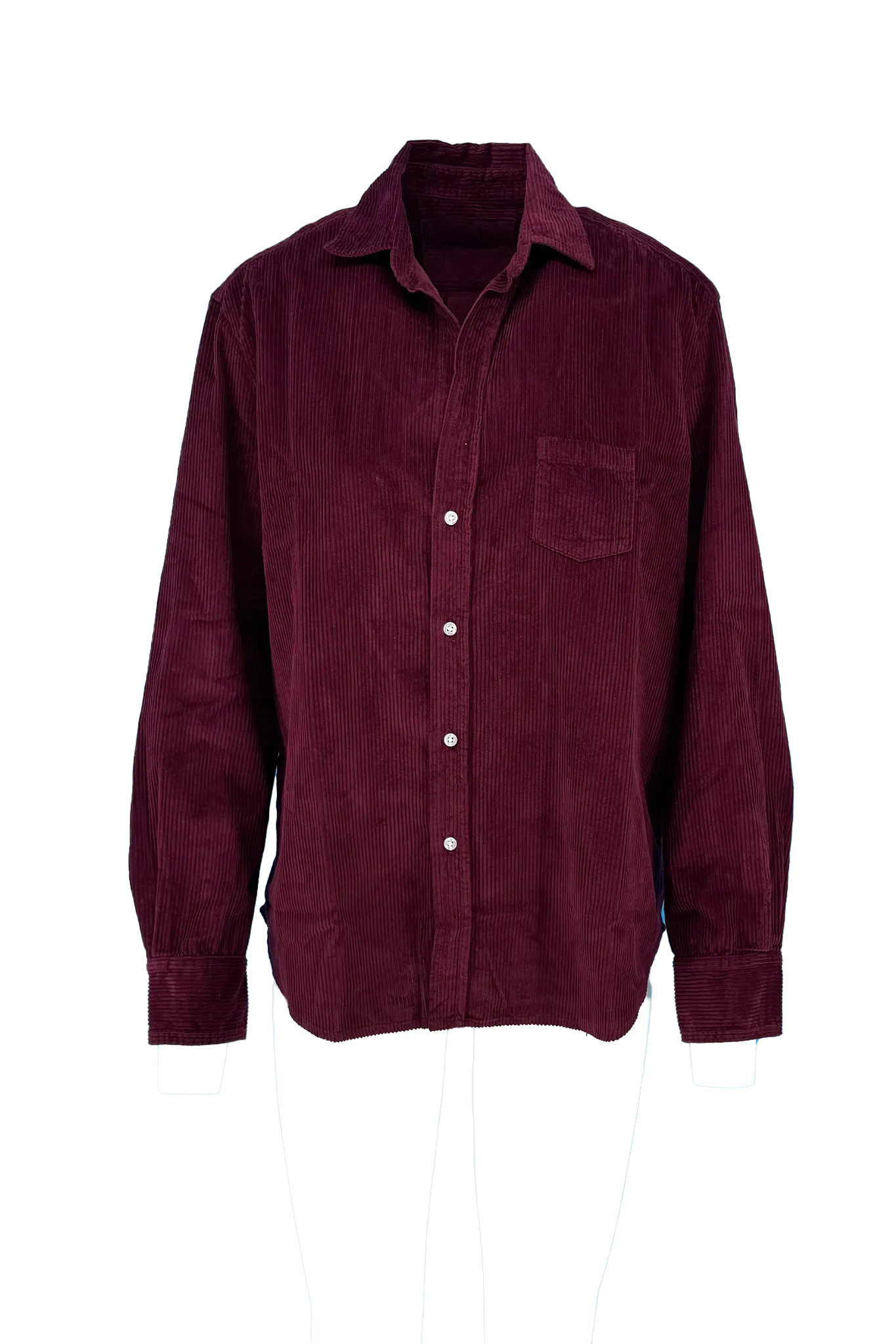 Shirt Eileen Relaxed Button Up in Maroon