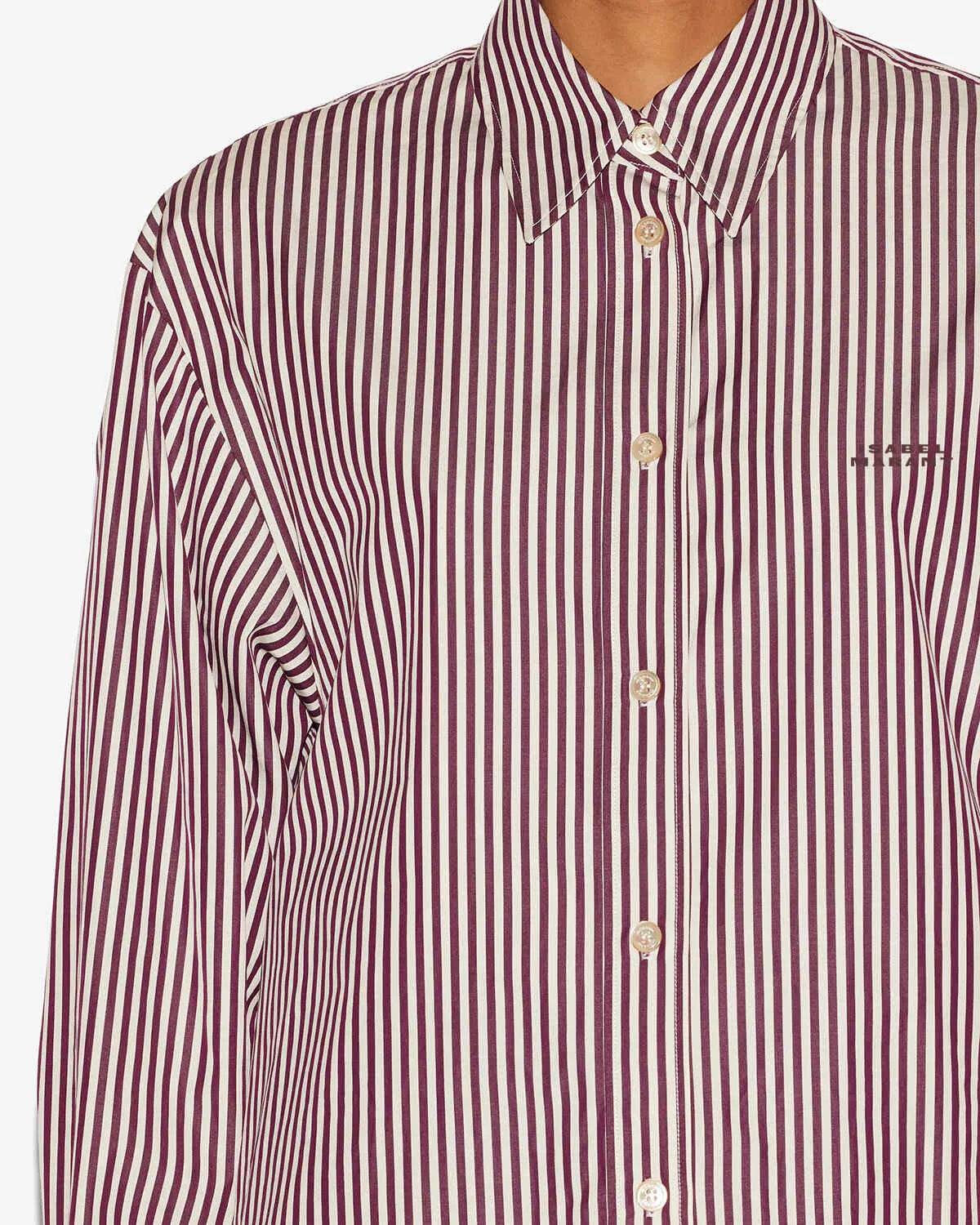 Hemd Fabrizia in Ecru/Burgundy