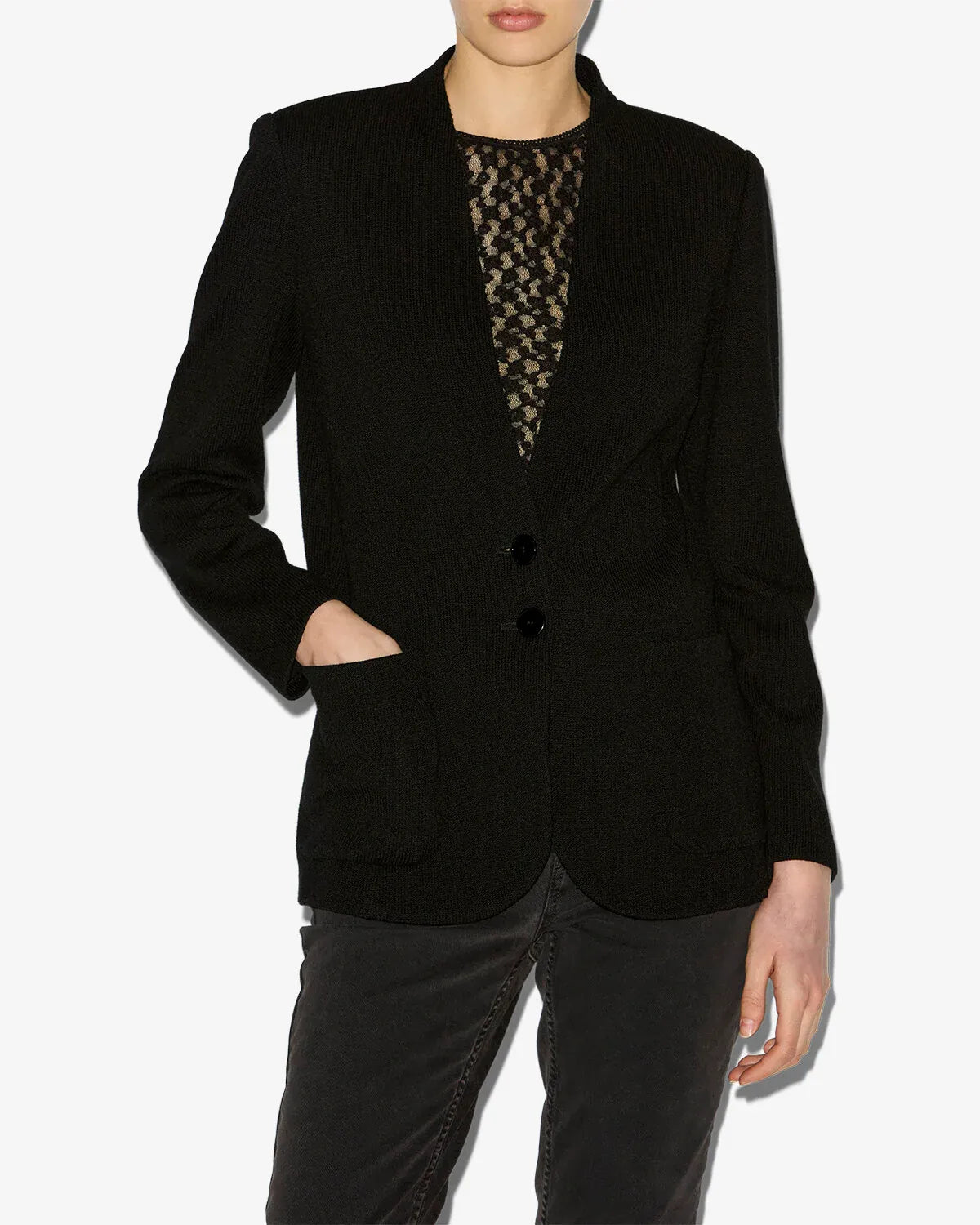 Strick Blazer Olivia in Black