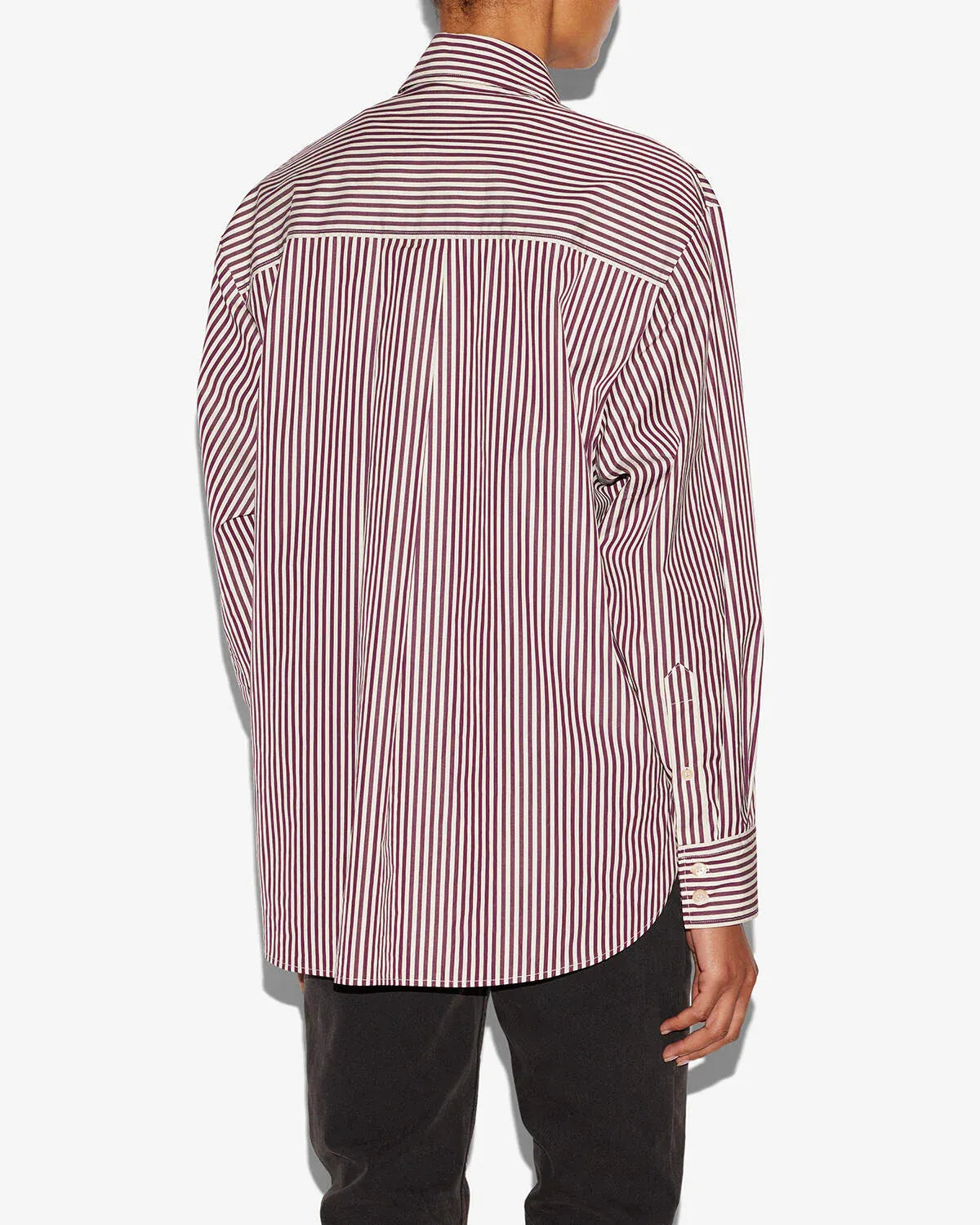 Hemd Fabrizia in Ecru/Burgundy