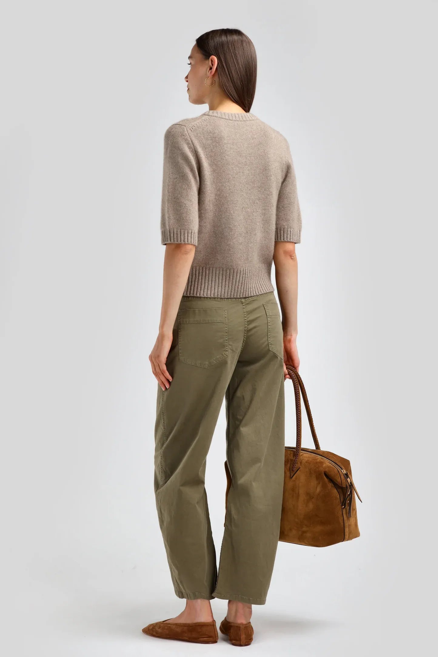 Cardigan Poupette in Warm Taupe