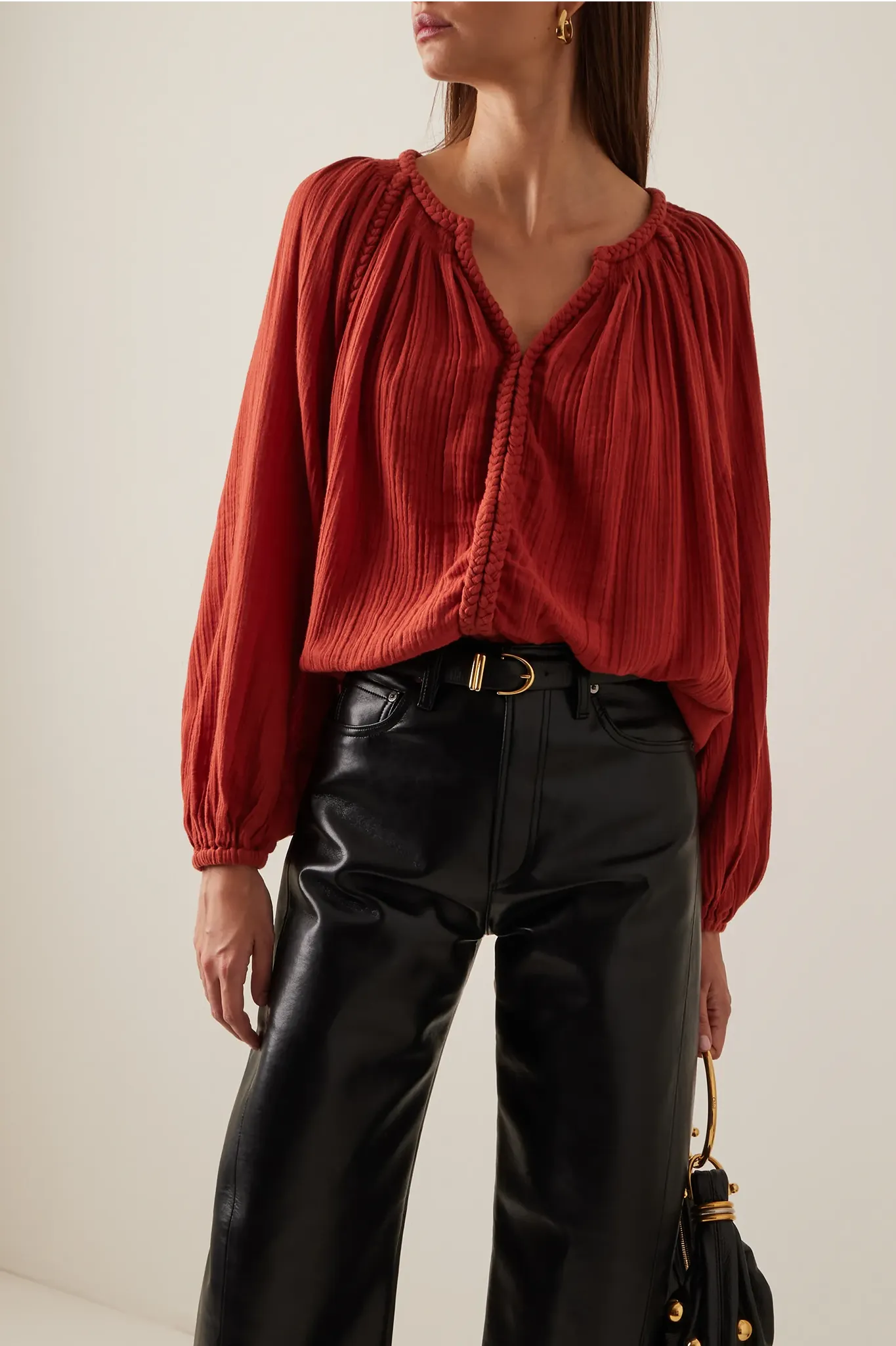 Bluse Jenna in Burnt Orange