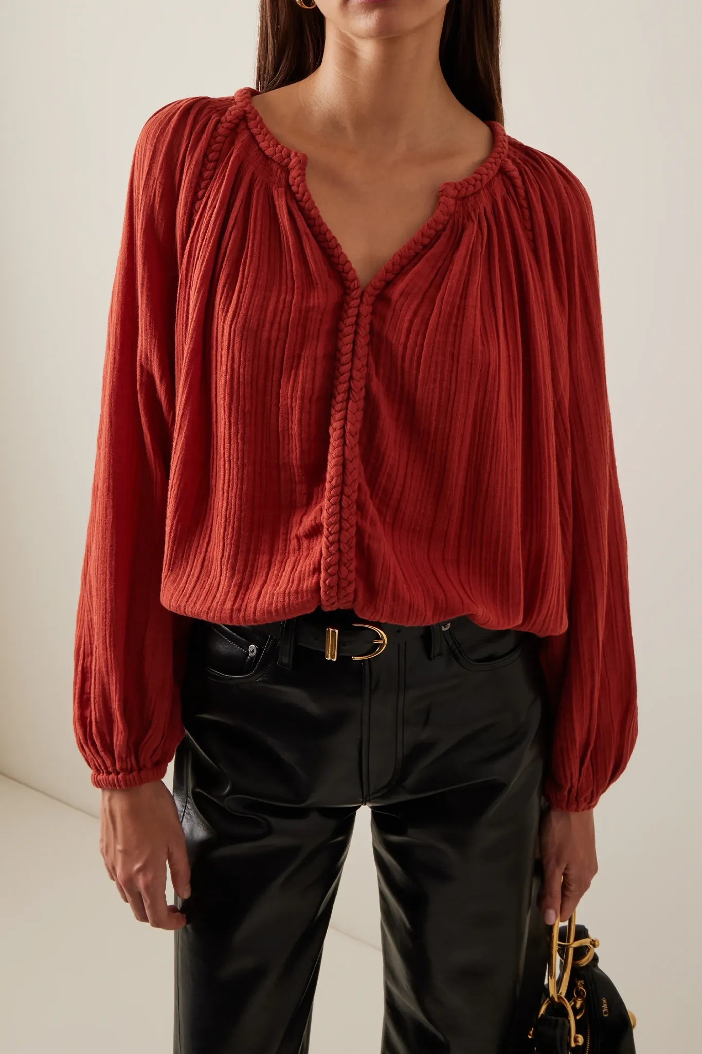 Bluse Jenna in Burnt Orange