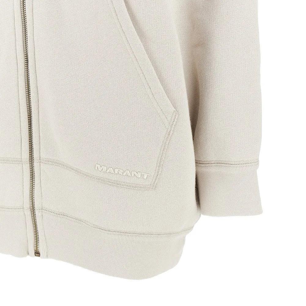 Hoodie Jacke Izia in Ecru