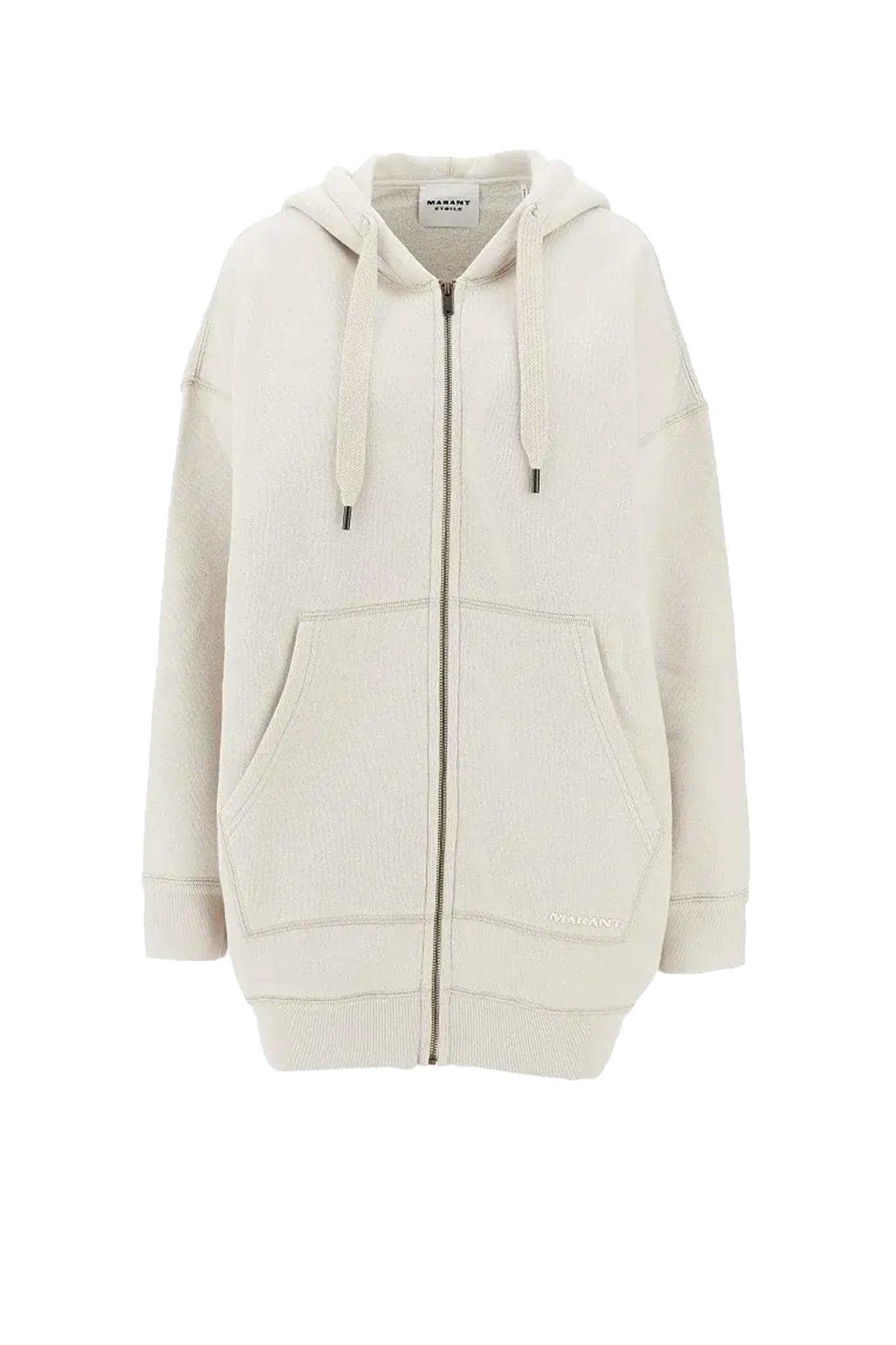 Hoodie Jacke Izia in Ecru