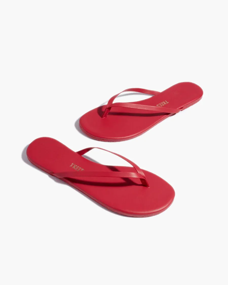 Flip-Flops Lily Solids in Red