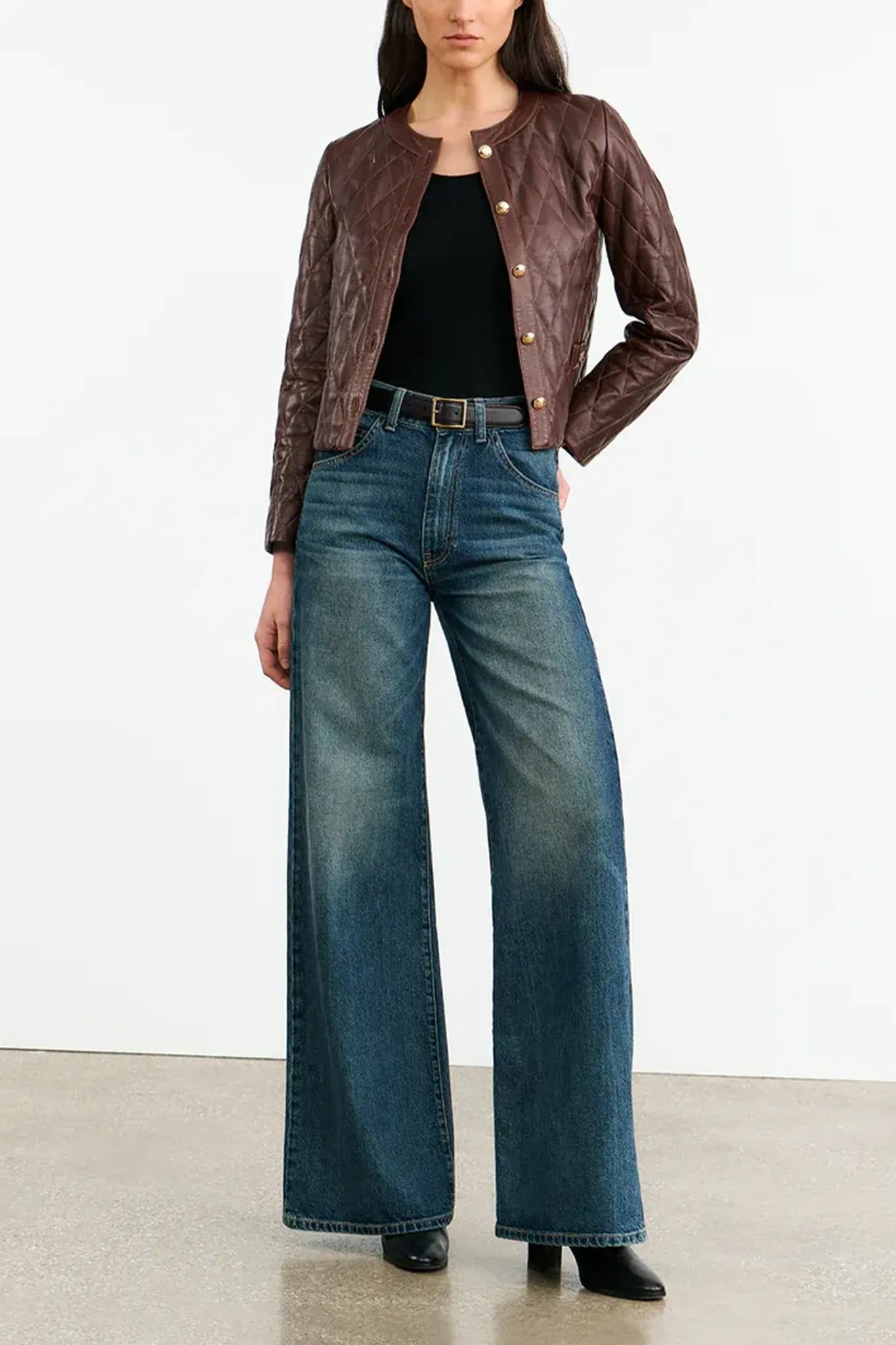 Lederjacke Amy in Bordeaux