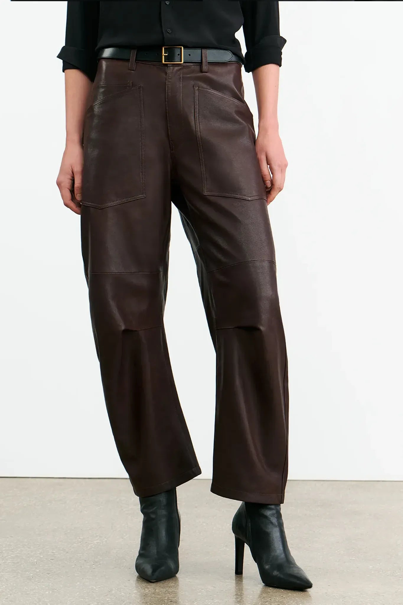 Lederhose Shon in Dark Brown